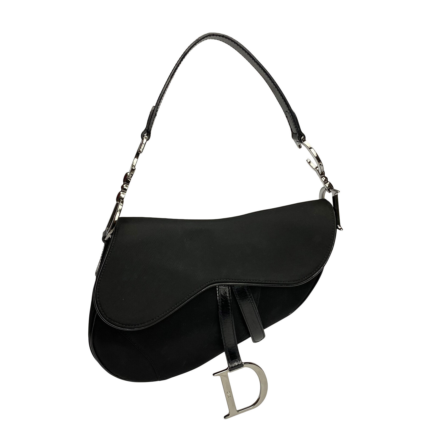Bolsa Christian Dior Saddle Preta