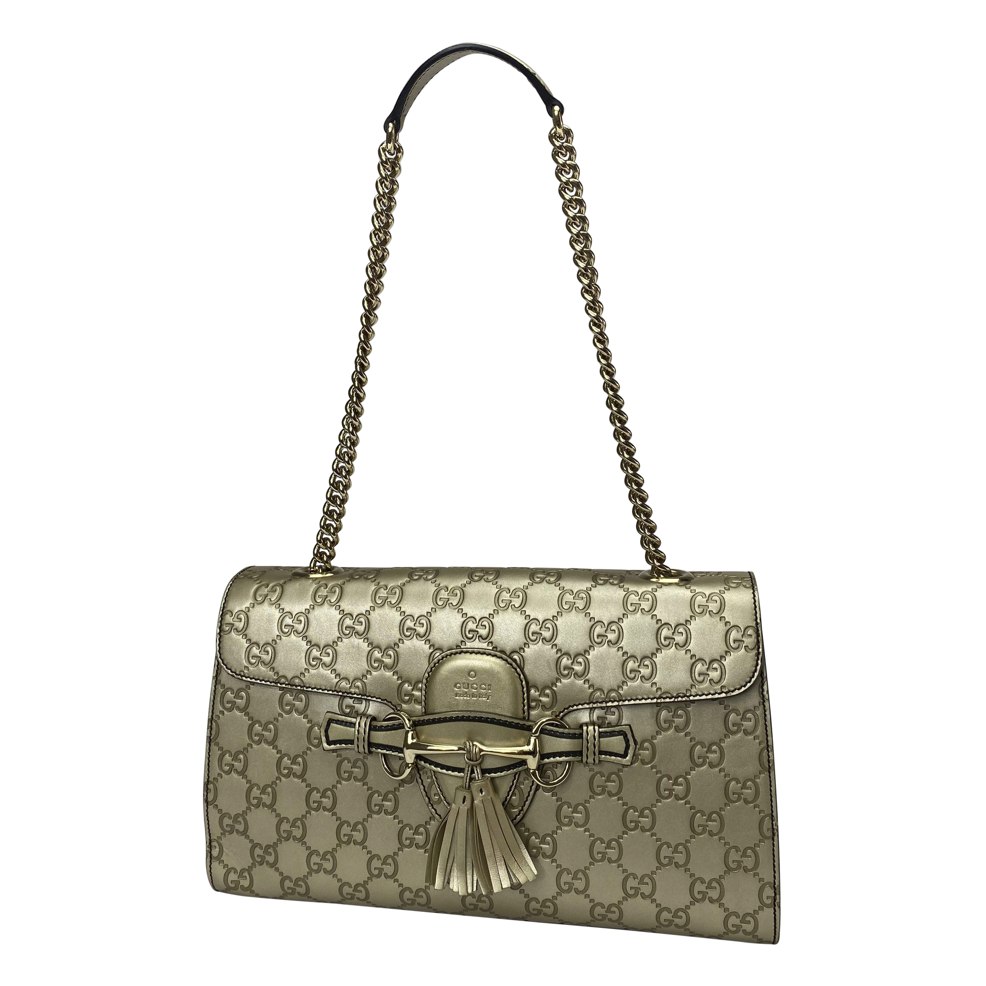 Bolsa Gucci Emily Metalizada