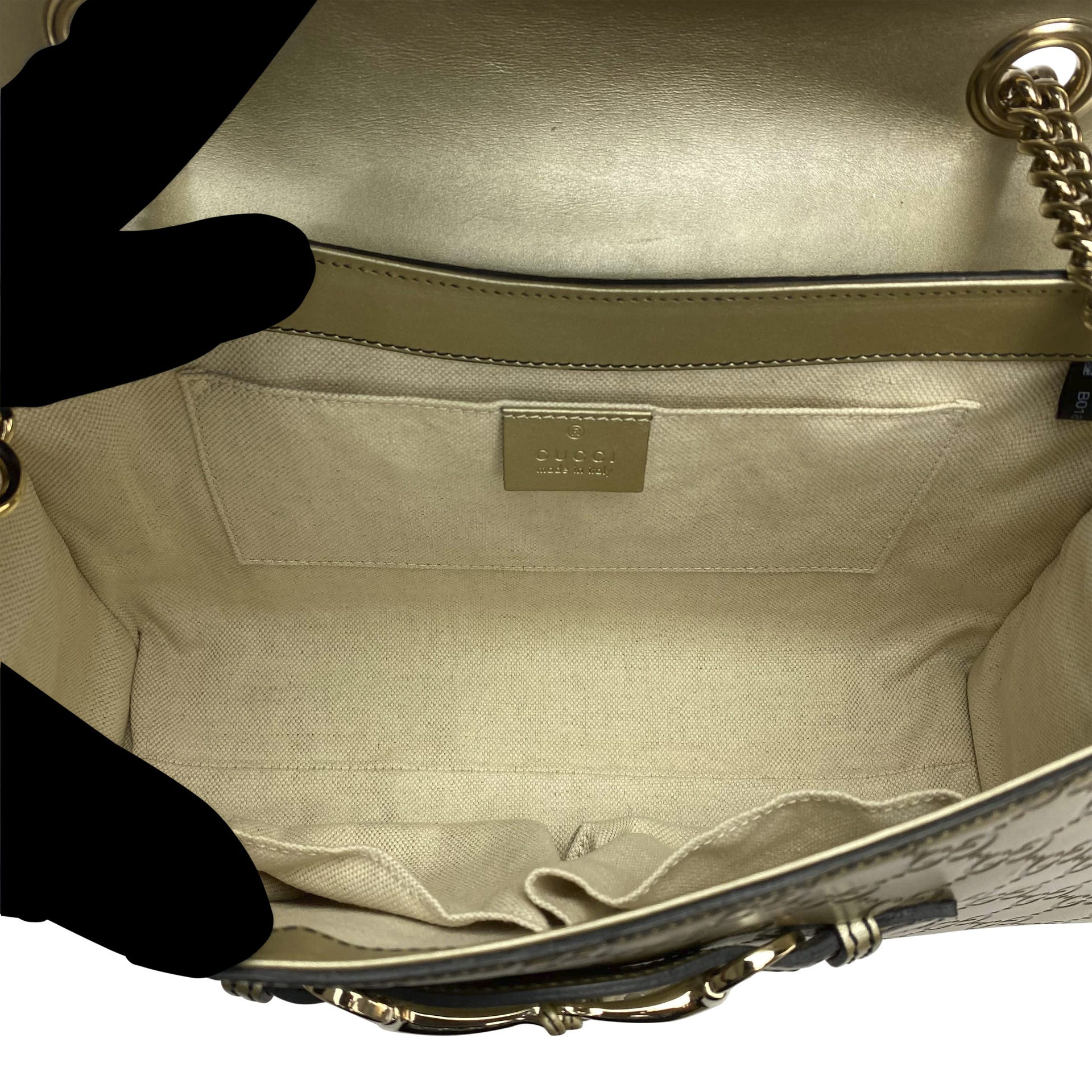 Bolsa Gucci Emily Metalizada