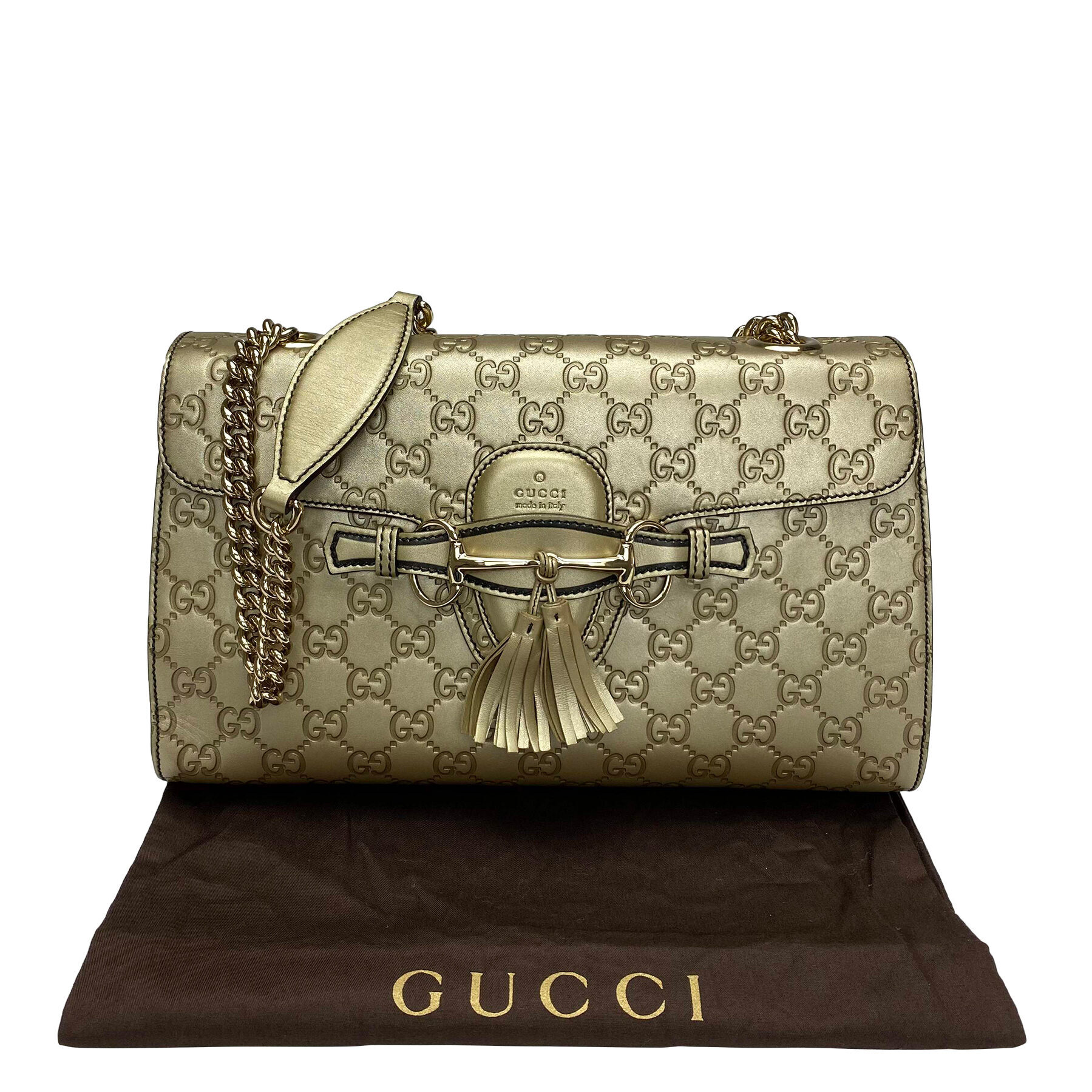 Bolsa Gucci Emily Metalizada