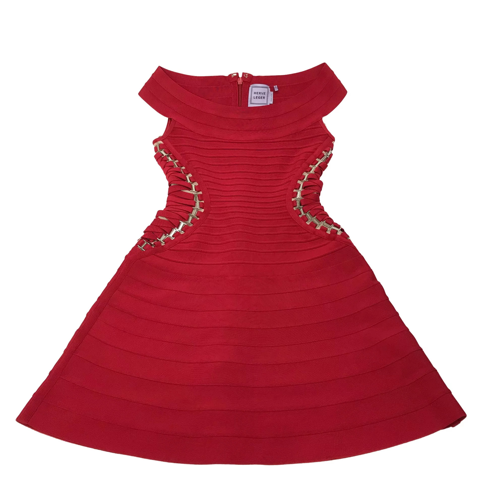 Vestido Hervé Léger Alyse Lipstick Red