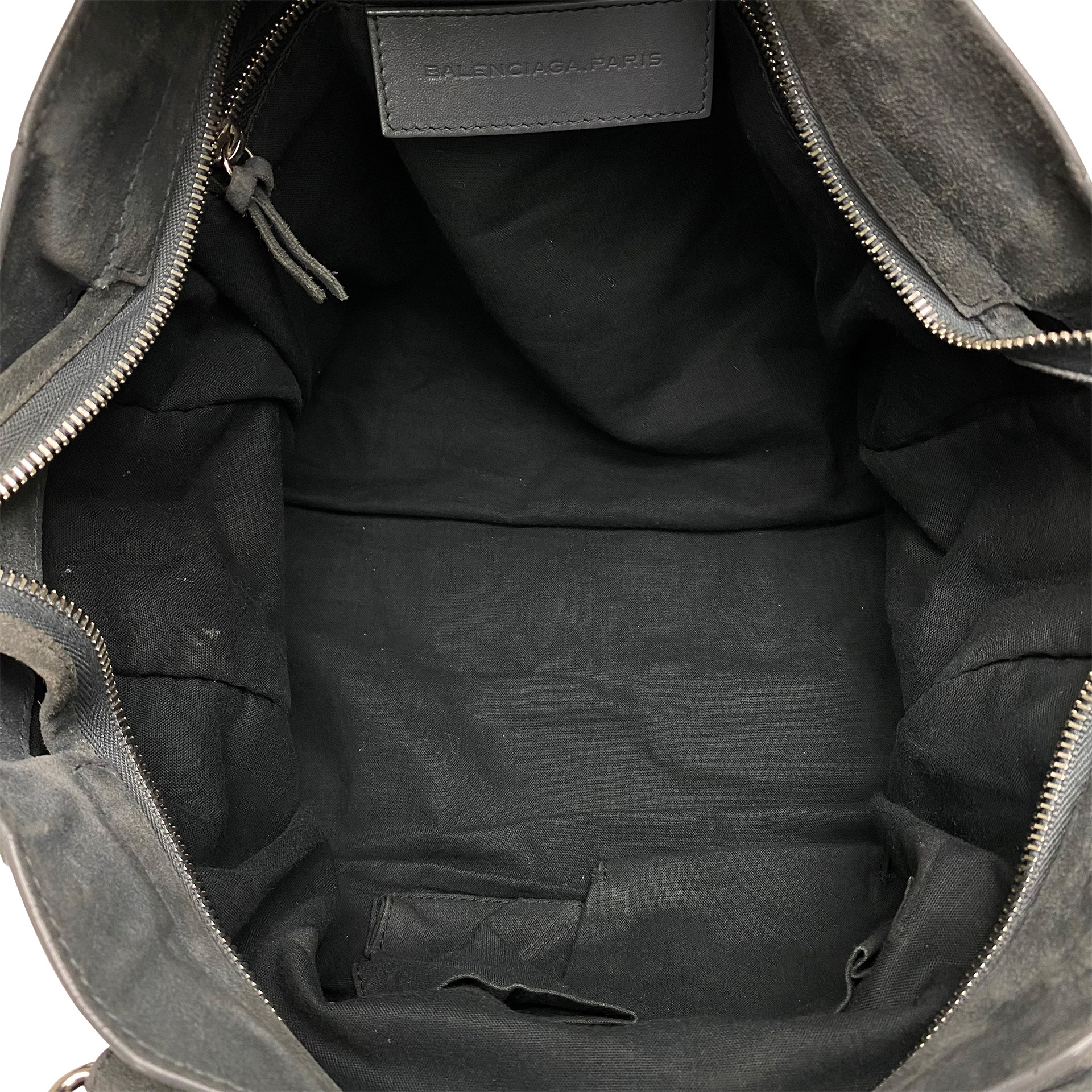 Bolsa Balenciaga Classic City Camurça Cinza