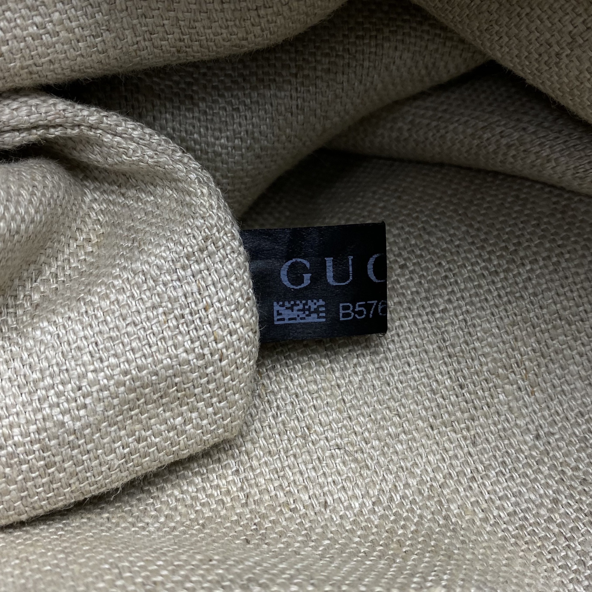 Bolsa Gucci Jacquard com Alça Off White