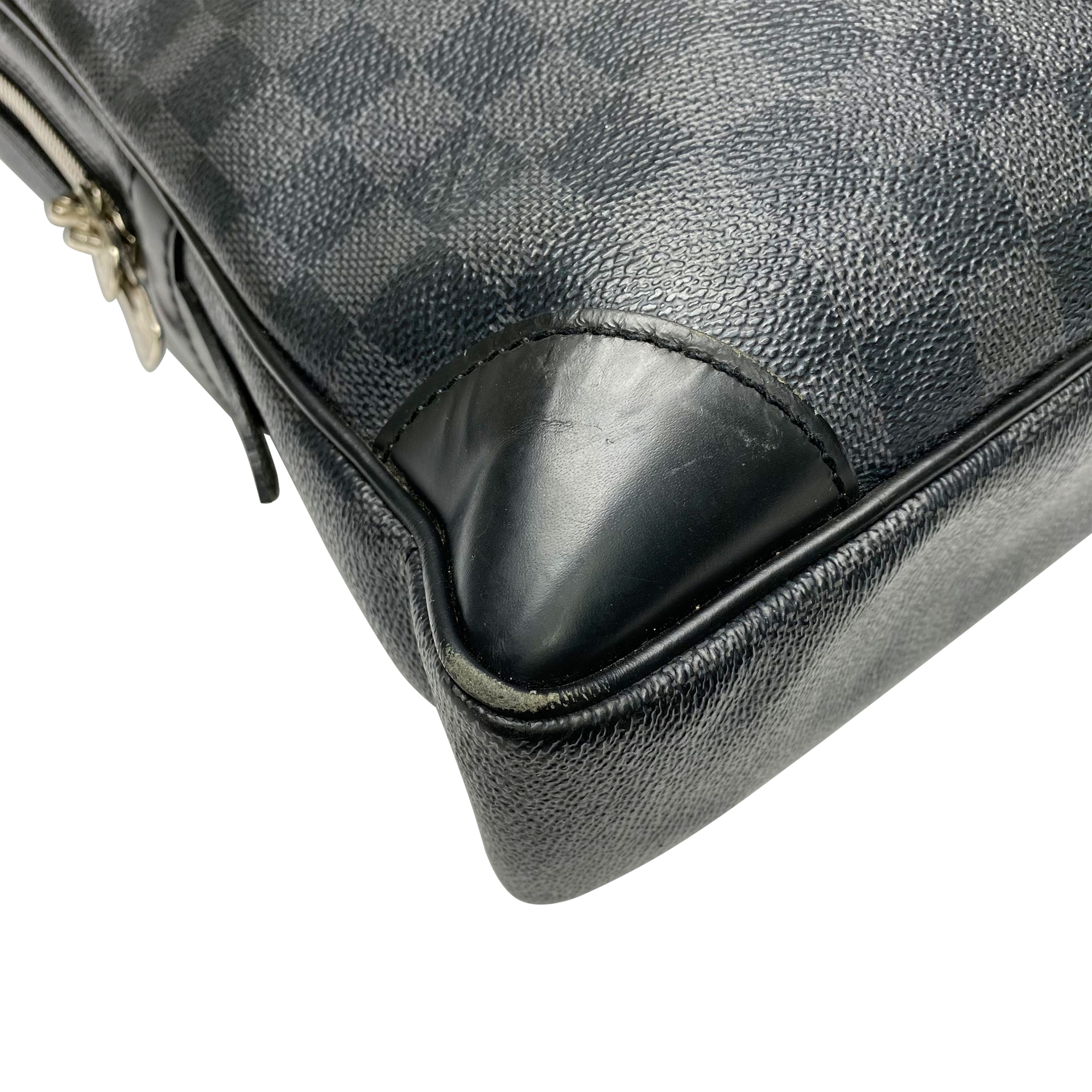 Bolsa Louis Vuitton Porta Documentos Voyage Damier Grafite