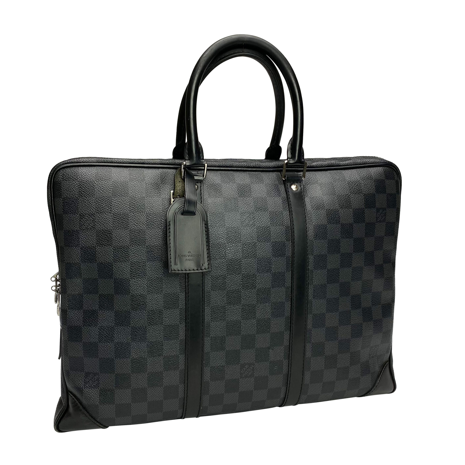 Bolsa Louis Vuitton Porta Documentos Voyage Damier Grafite