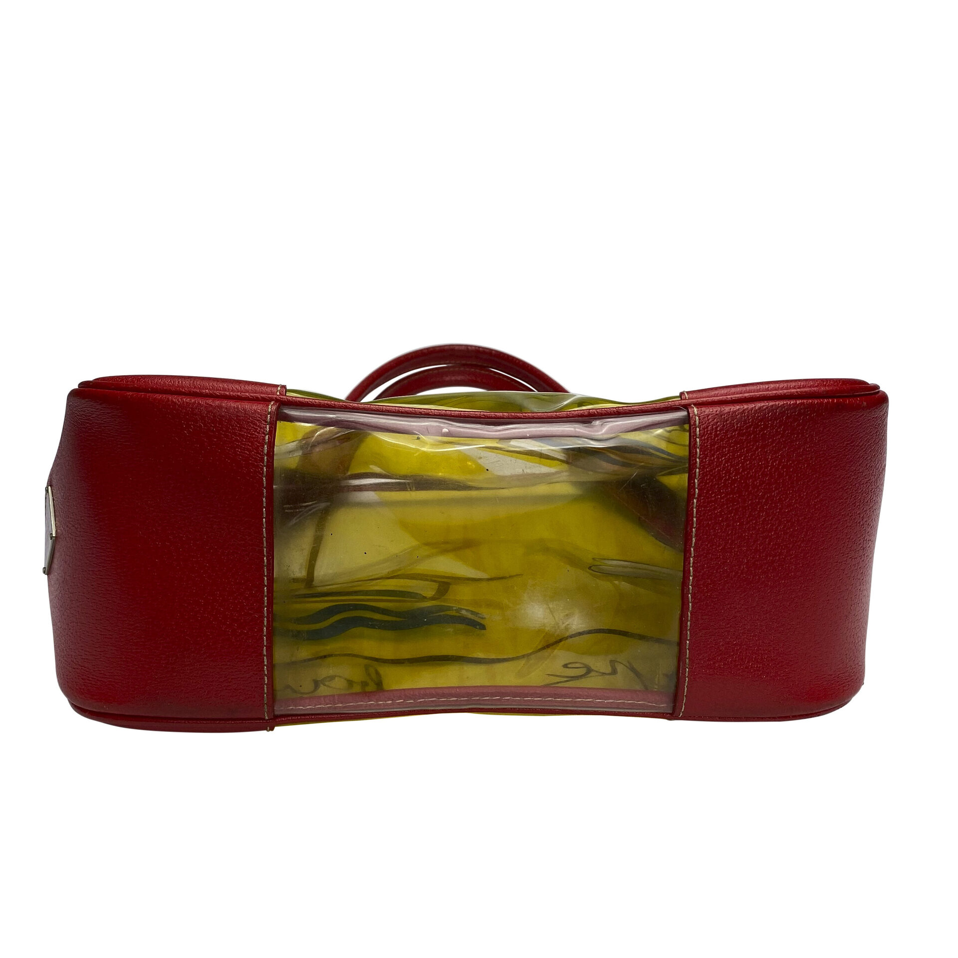 Bolsa Prada Vinil e Couro Vermelho