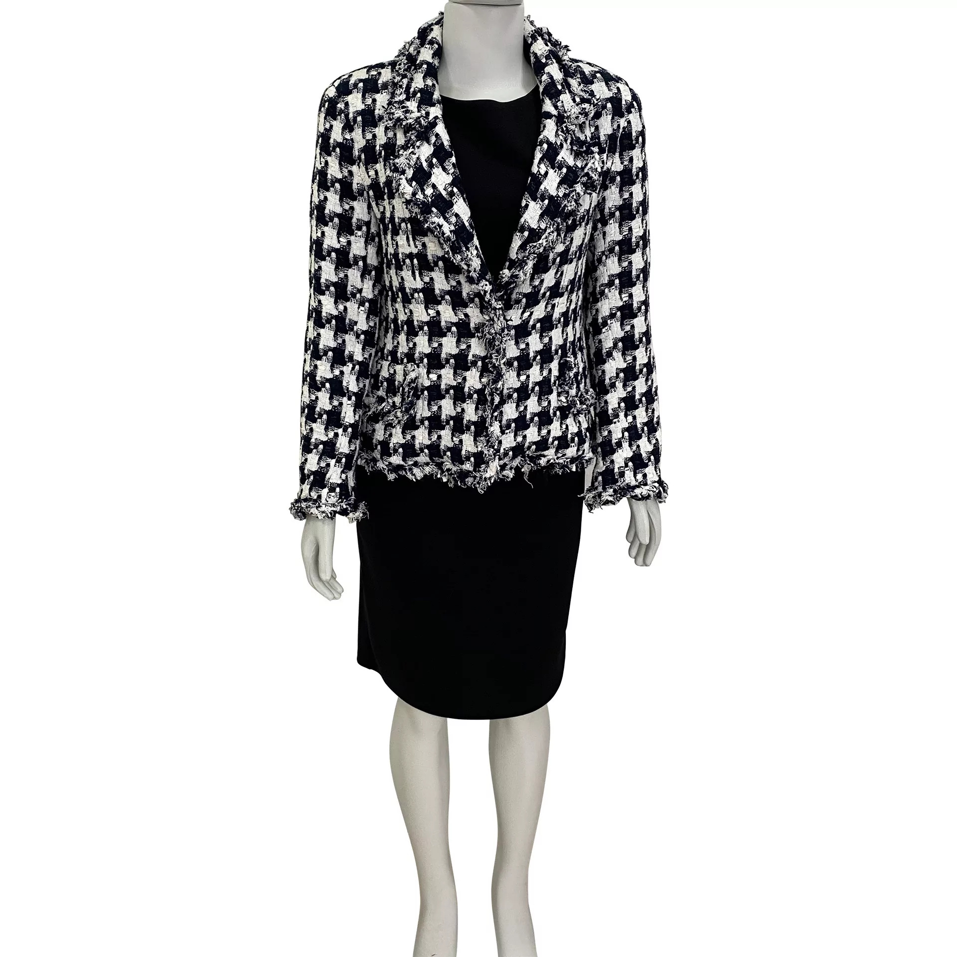 Casaco Carolina Herrera Tweed Bicolor