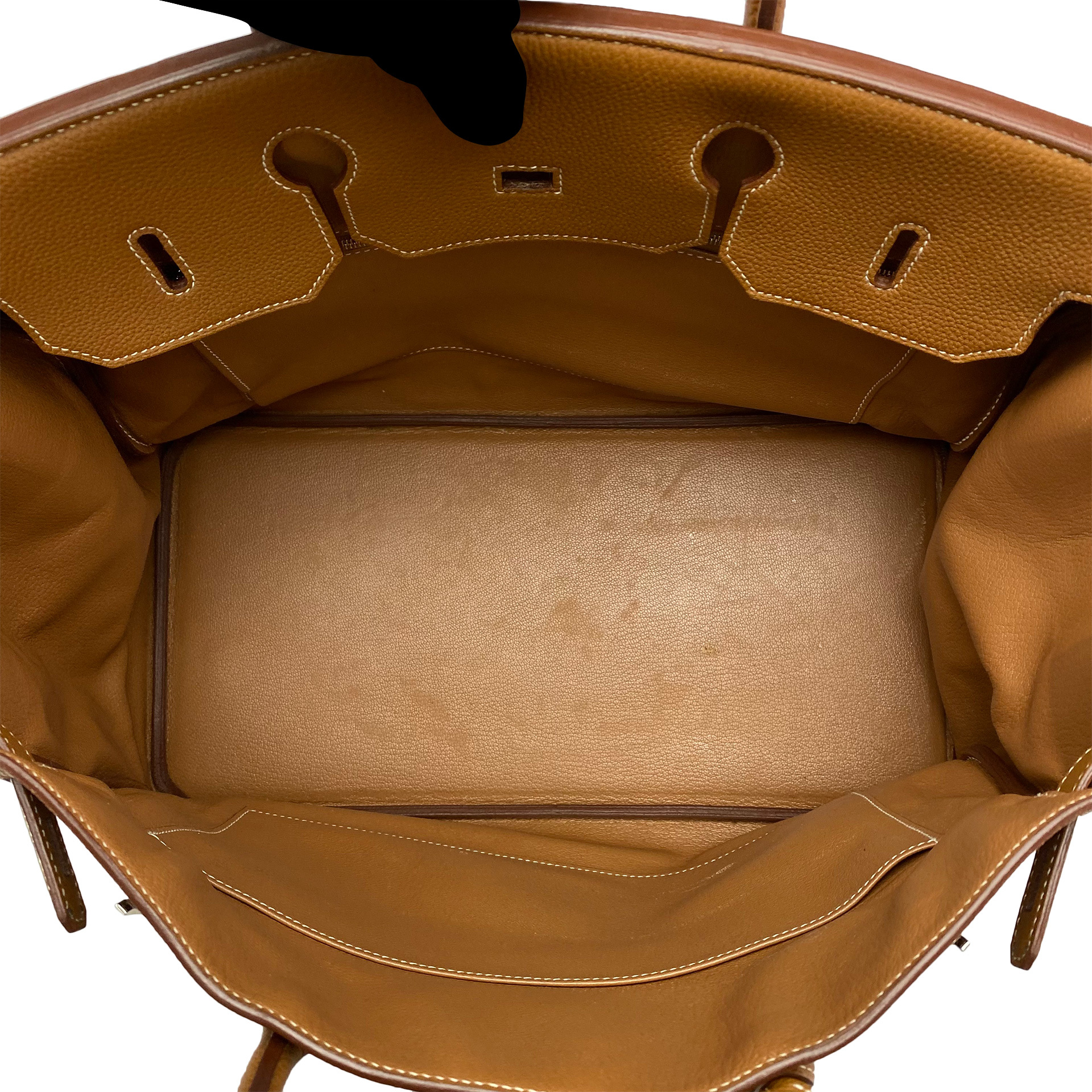 Bolsa Hermes Clemence Birkin 40 Marrom