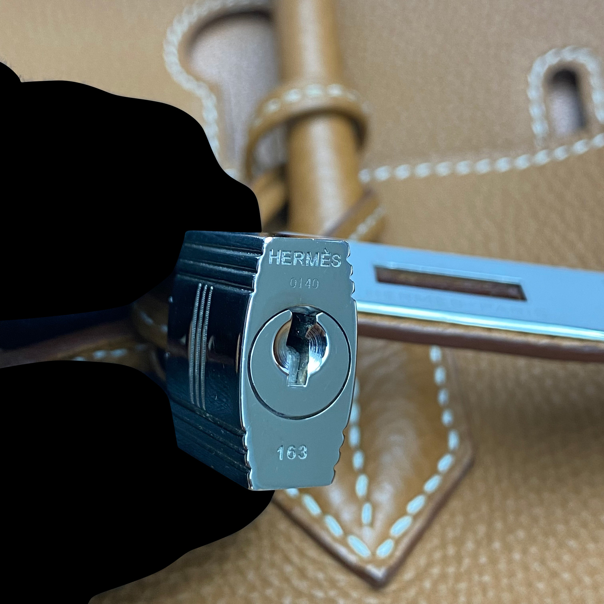 Bolsa Hermes Clemence Birkin 40 Marrom