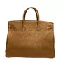 Bolsa Hermes Clemence Birkin 40 Marrom