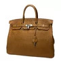 Bolsa Hermes Clemence Birkin 40 Marrom
