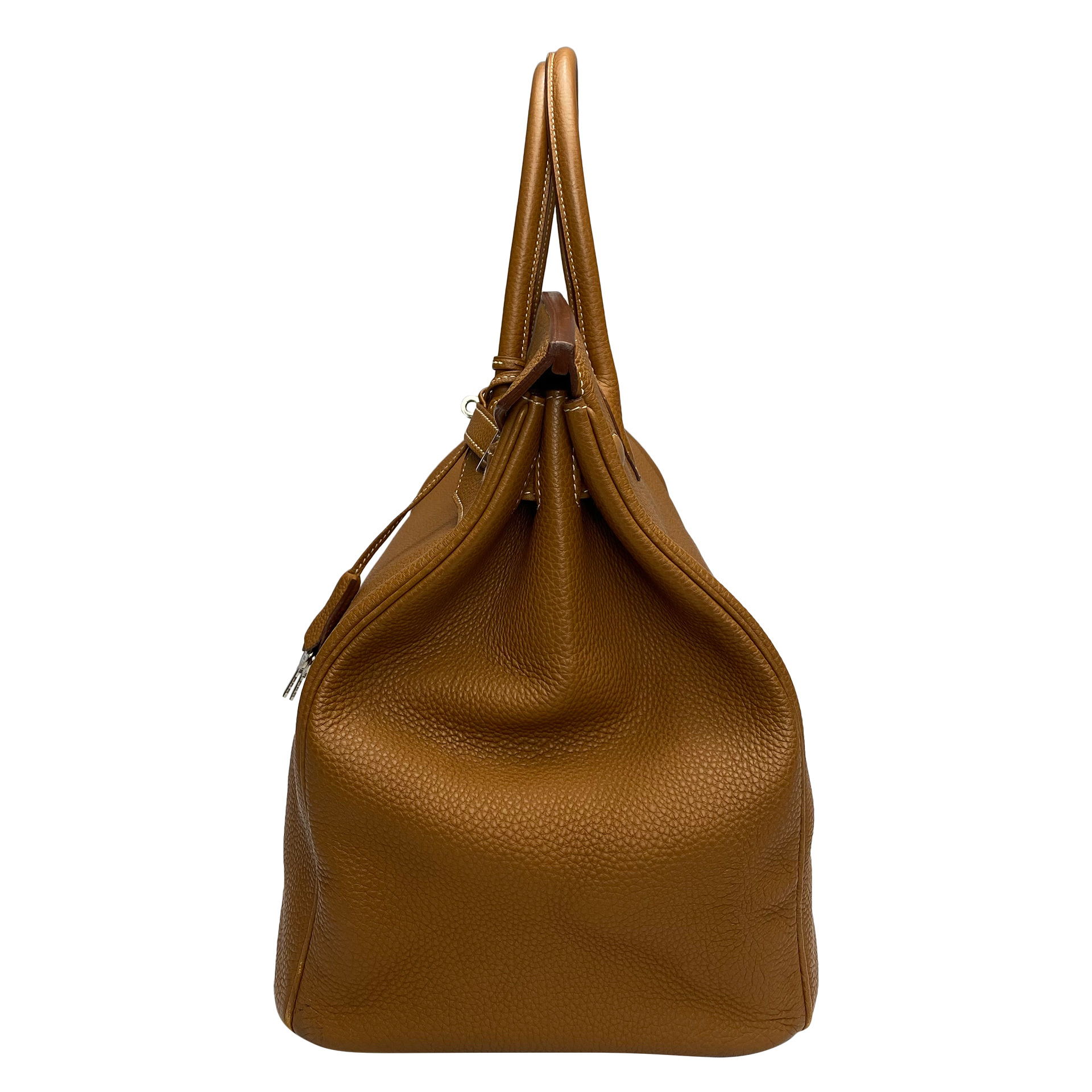 Bolsa Hermes Clemence Birkin 40 Marrom