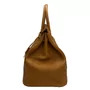 Bolsa Hermes Clemence Birkin 40 Marrom