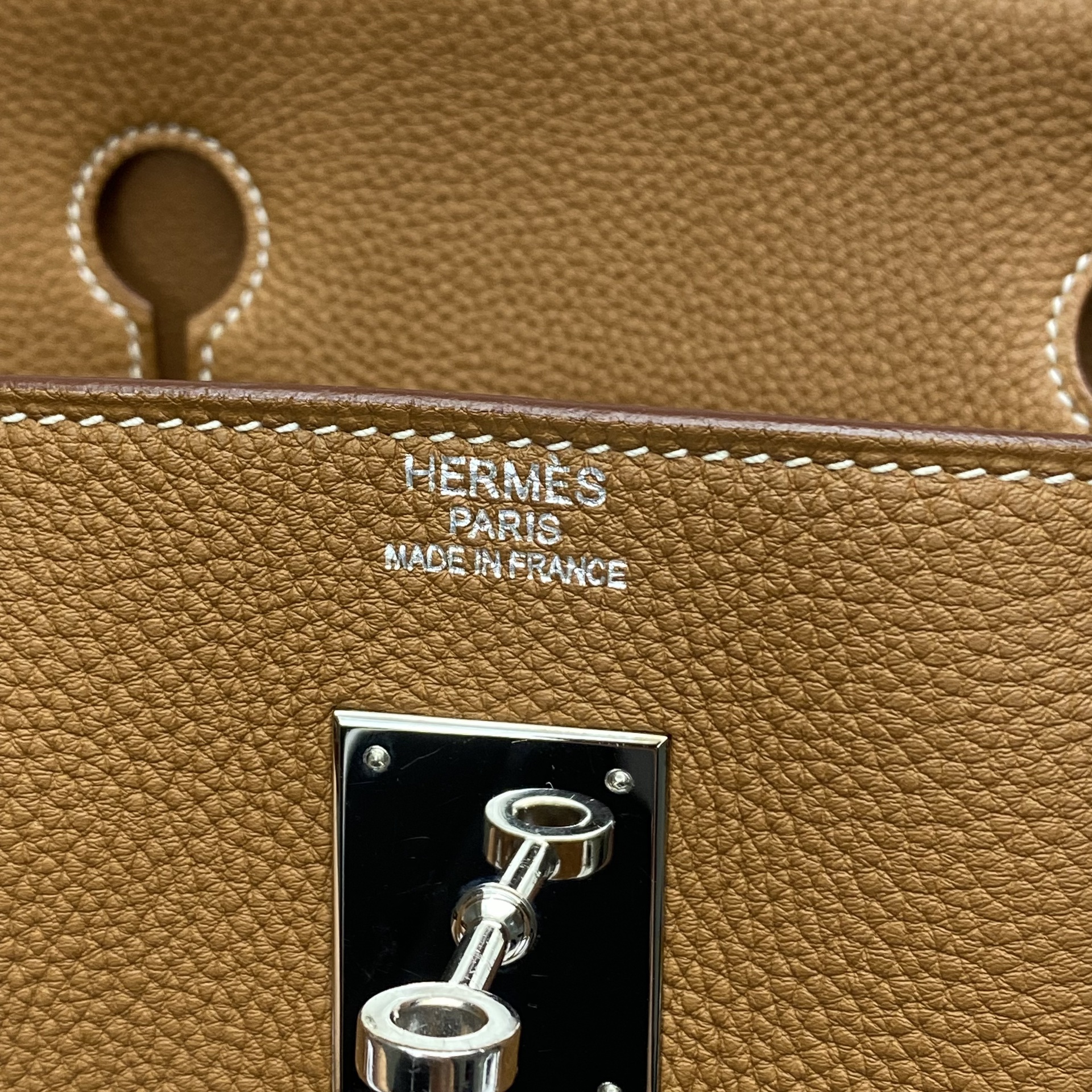 Bolsa Hermes Clemence Birkin 40 Marrom