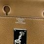 Bolsa Hermes Clemence Birkin 40 Marrom