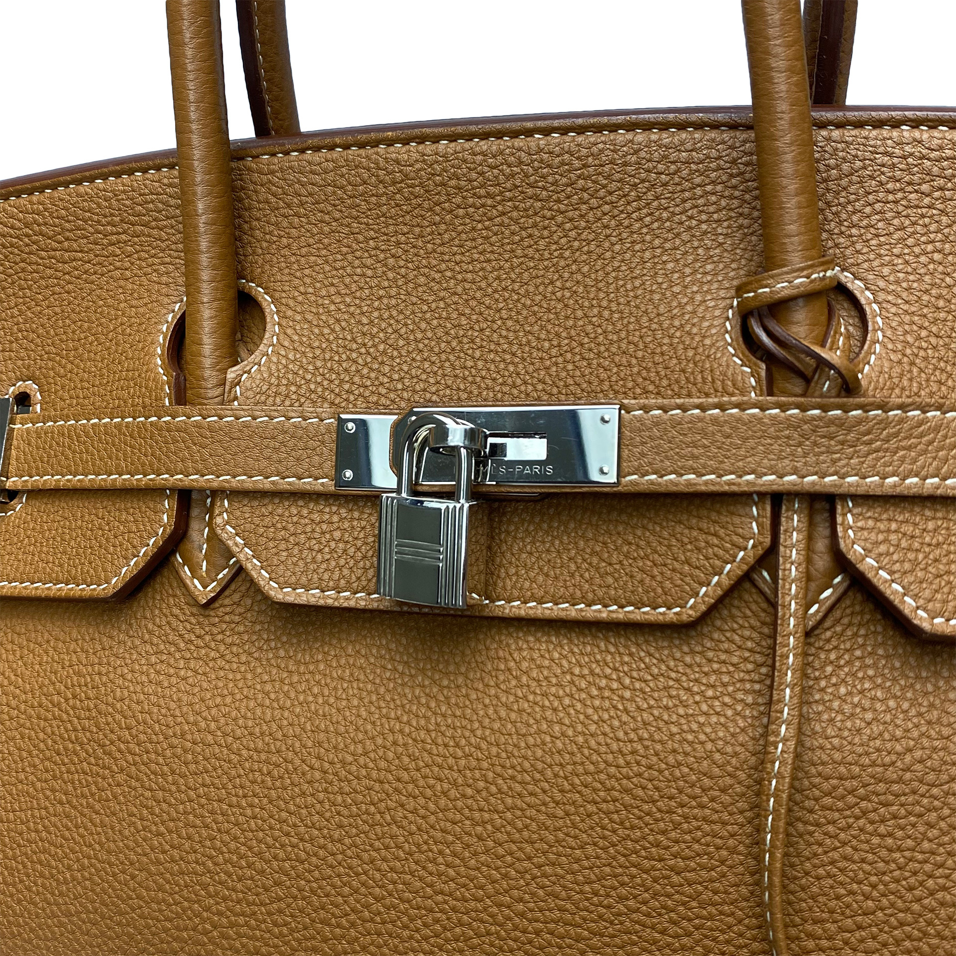 Bolsa Hermes Clemence Birkin 40 Marrom