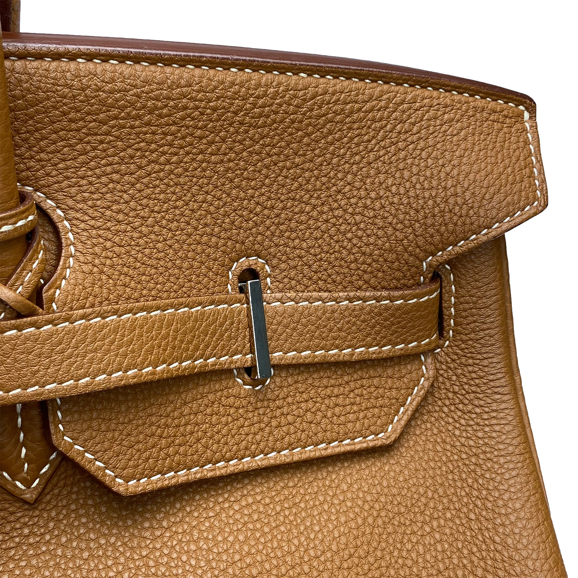 Bolsa Hermes Clemence Birkin 40 Marrom