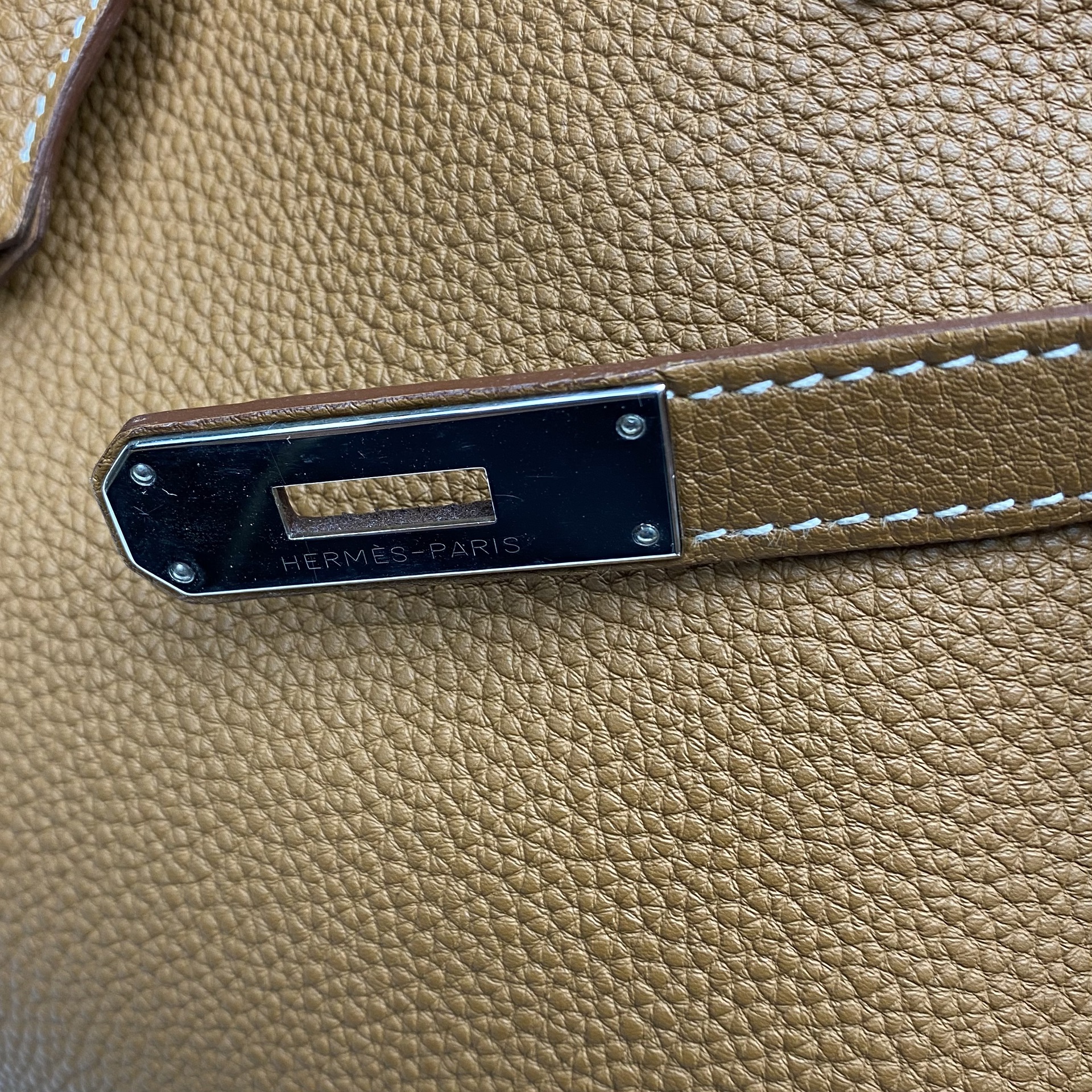 Bolsa Hermes Clemence Birkin 40 Marrom