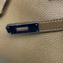 Bolsa Hermes Clemence Birkin 40 Marrom