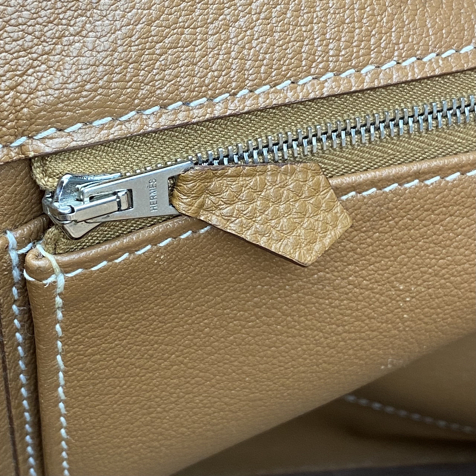 Bolsa Hermes Clemence Birkin 40 Marrom