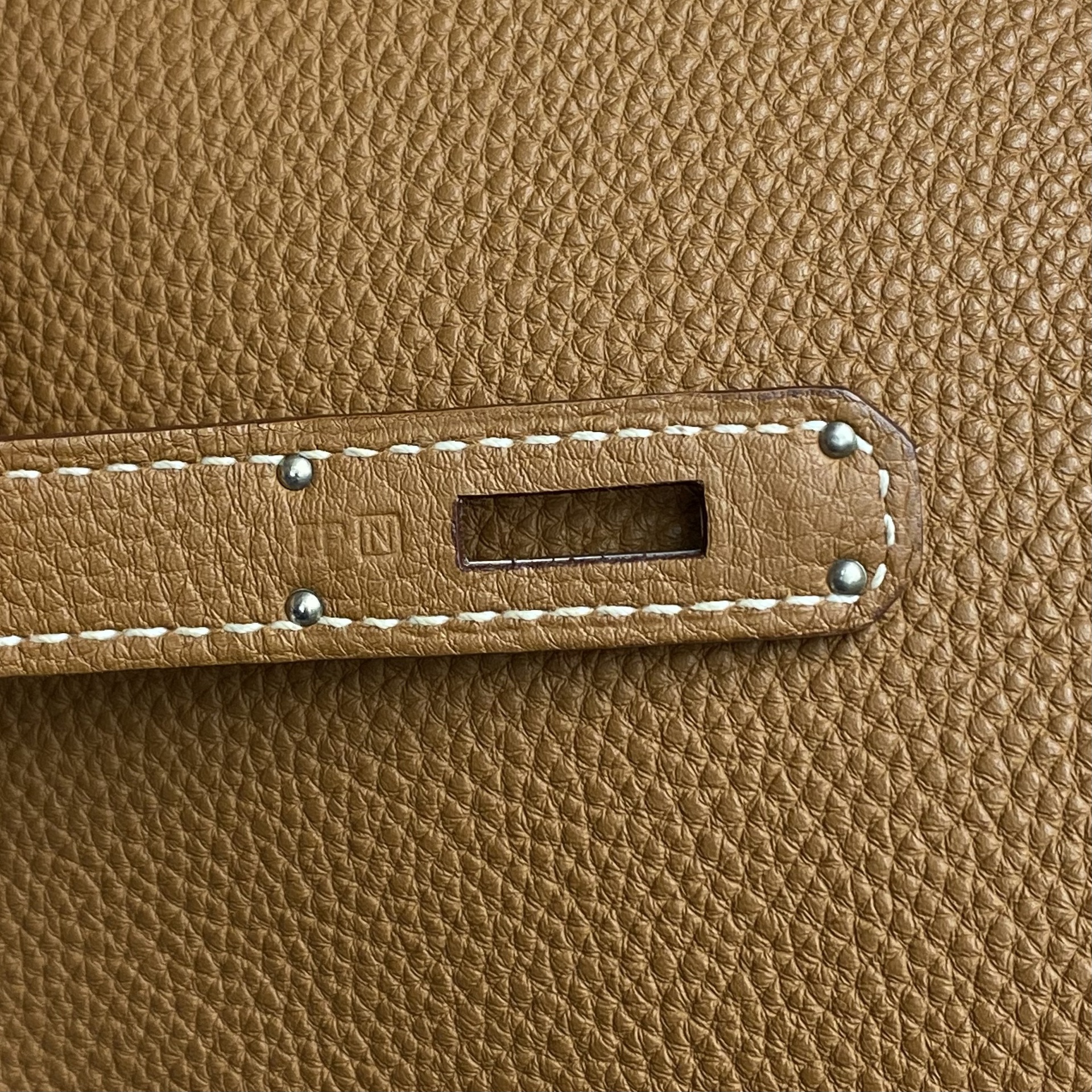 Bolsa Hermes Clemence Birkin 40 Marrom