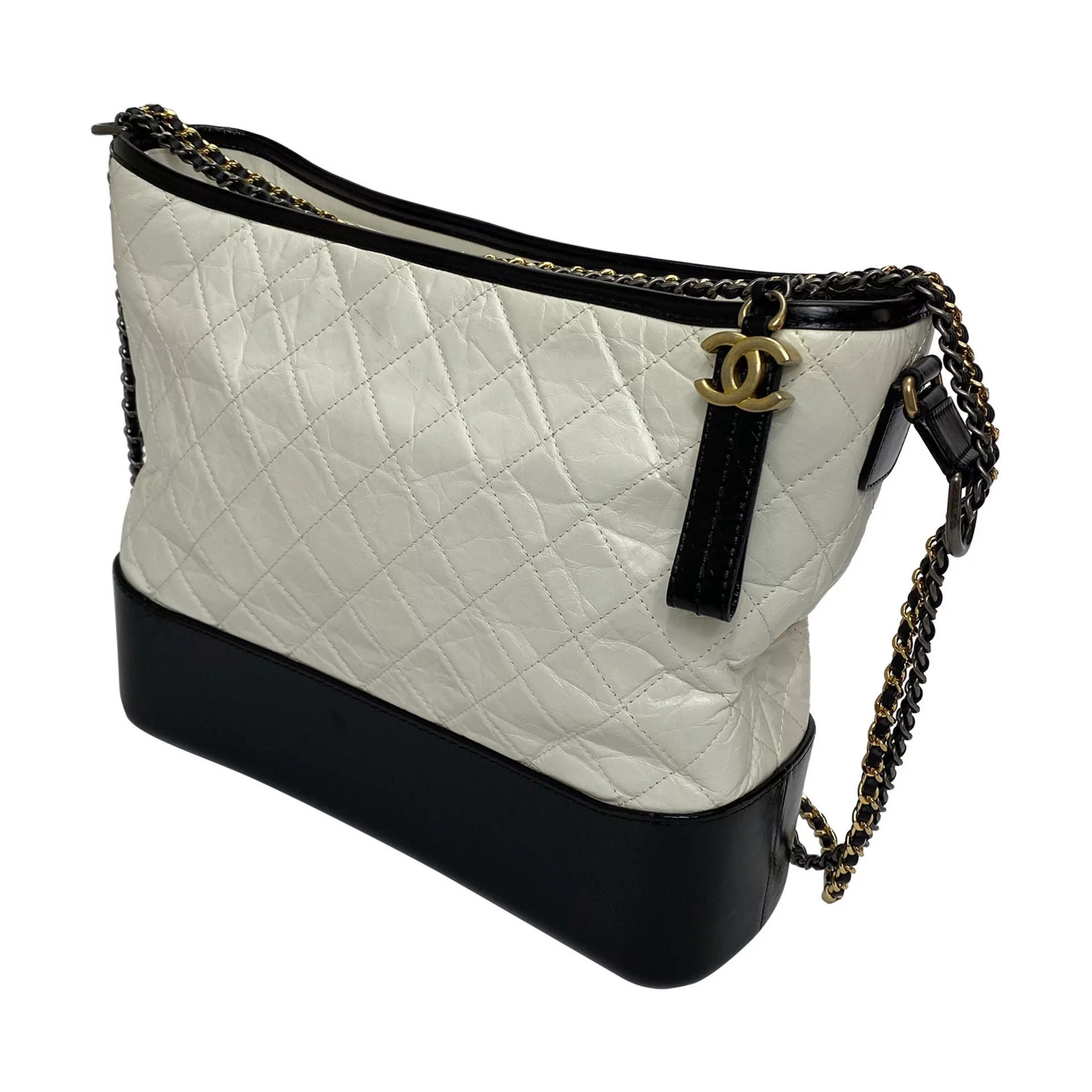 Bolsa Chanel Gabrielle Aged Calfskin Bicolor