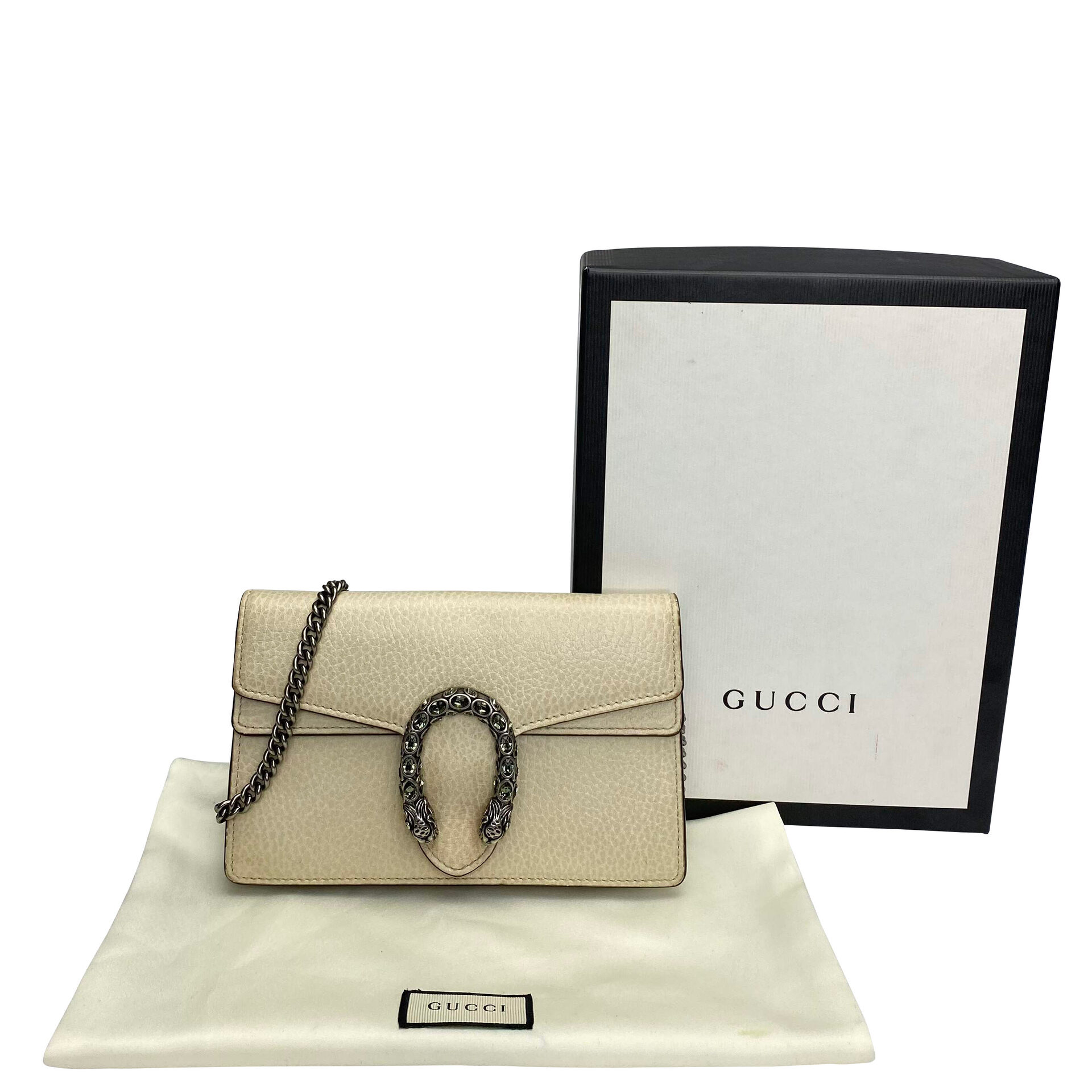 Bolsa Gucci Dionysus Super Mini Off White
