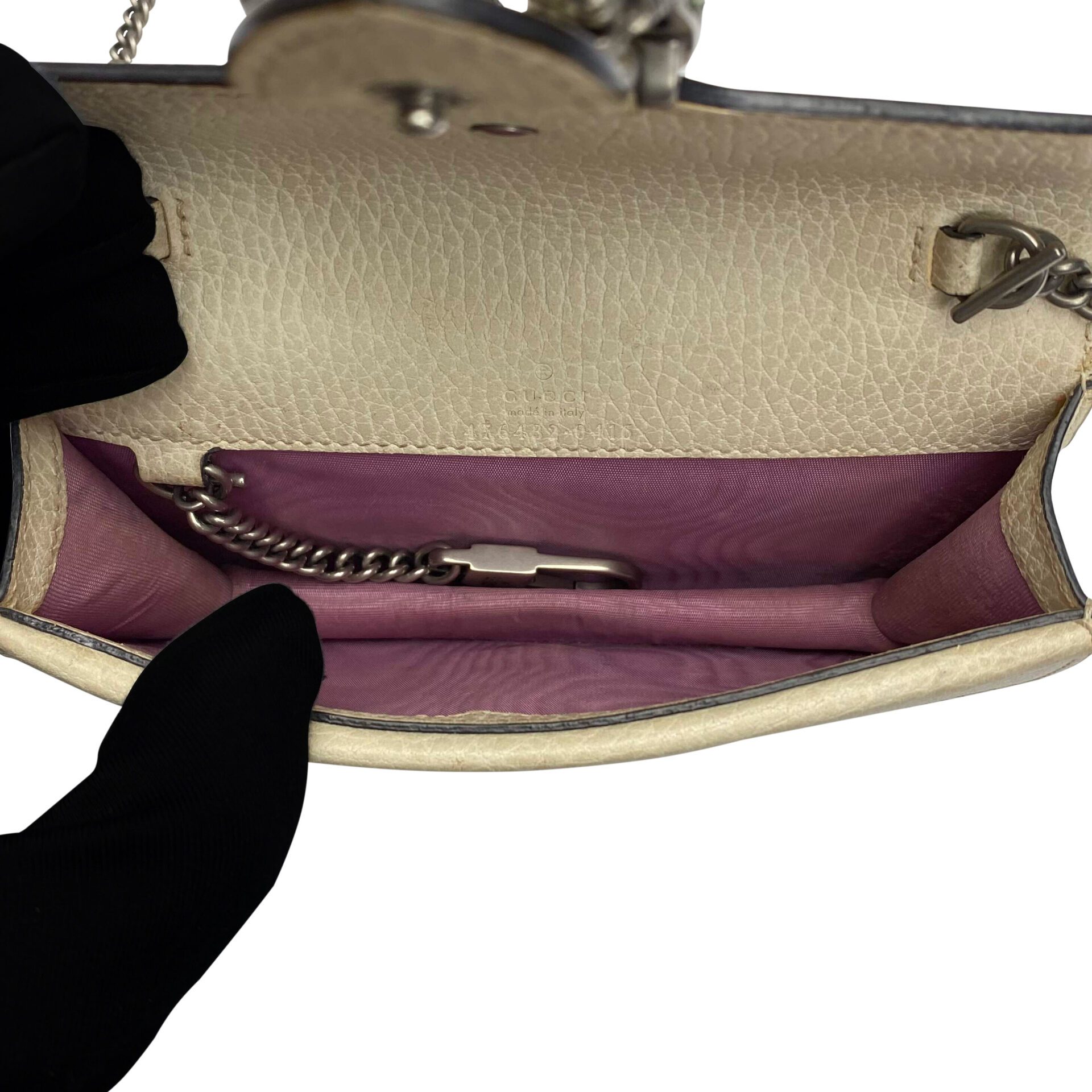 Bolsa Gucci Dionysus Super Mini Off White