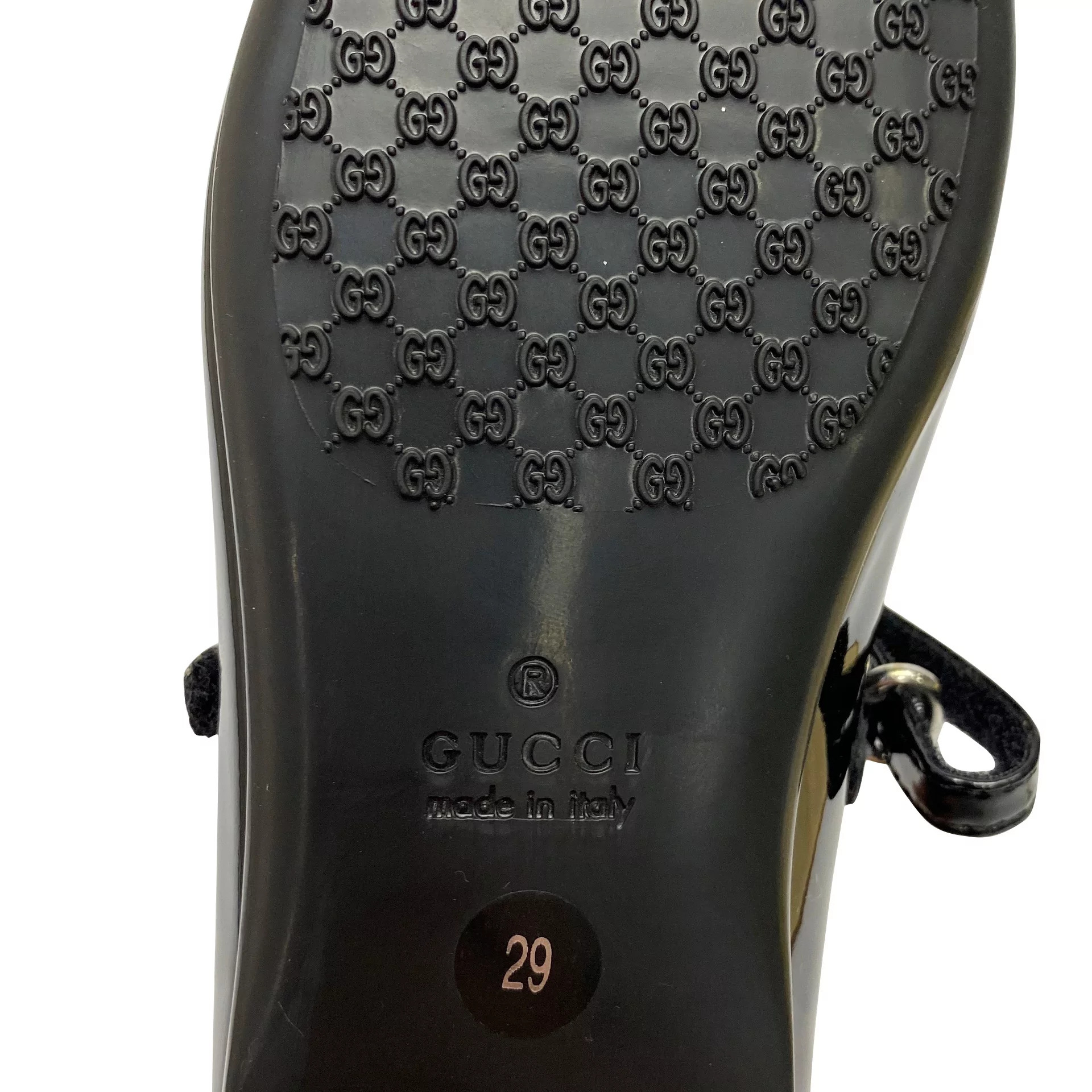 Sapatilha Gucci Infantil Horsebit Preta