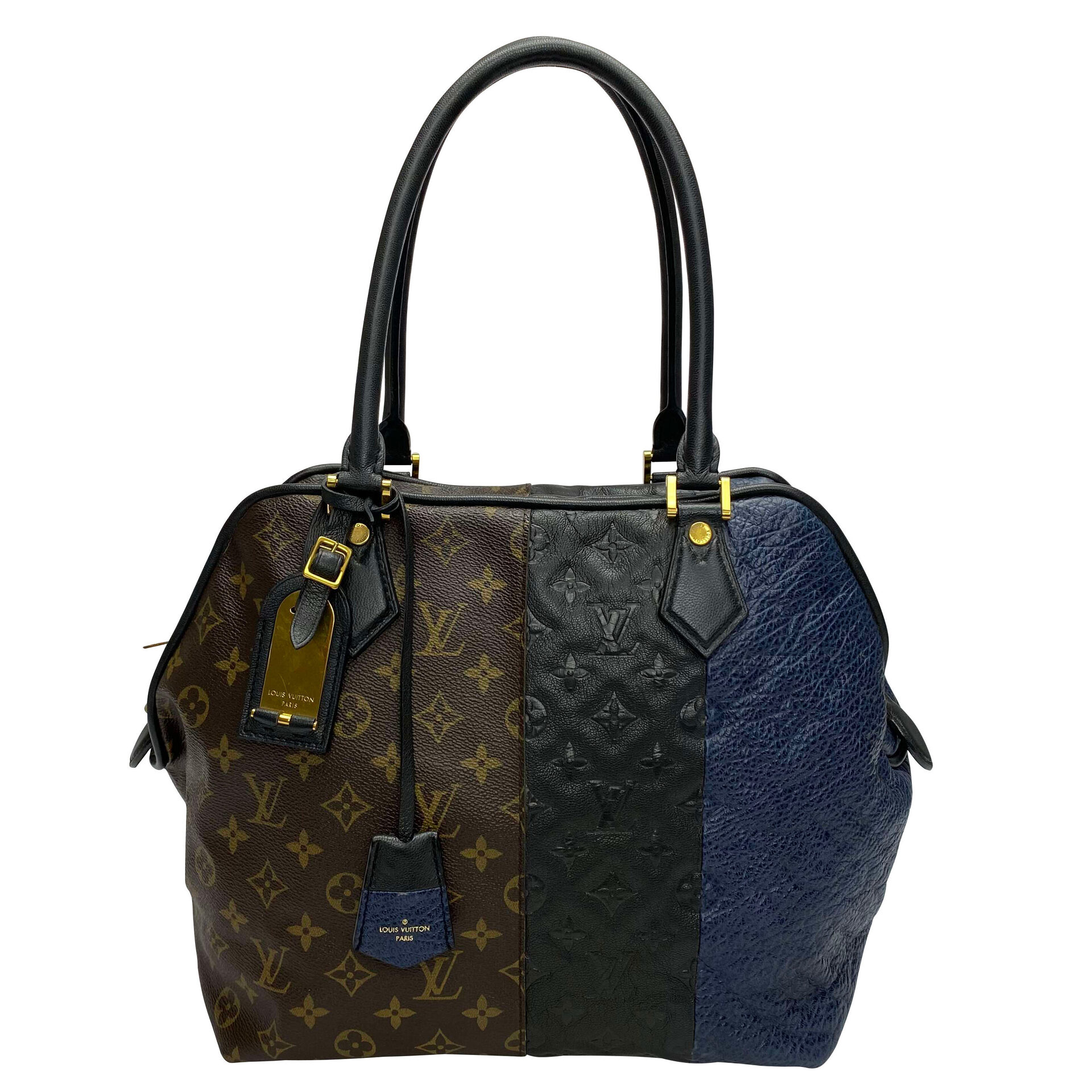Bolsa Louis Vuitton Limited Edition Marine Monogram Blocks Zipped Tote