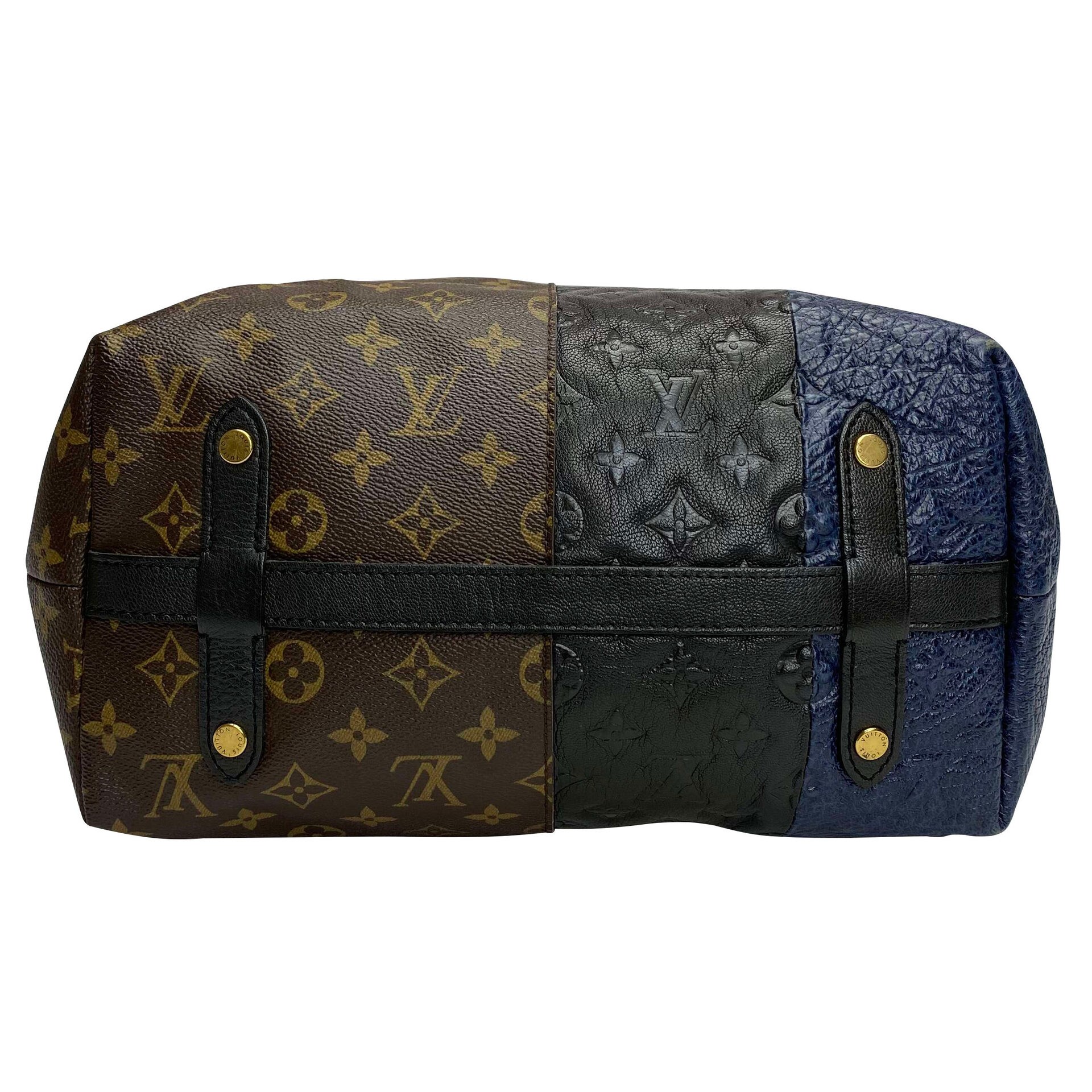 Bolsa Louis Vuitton Limited Edition Marine Monogram Blocks Zipped Tote