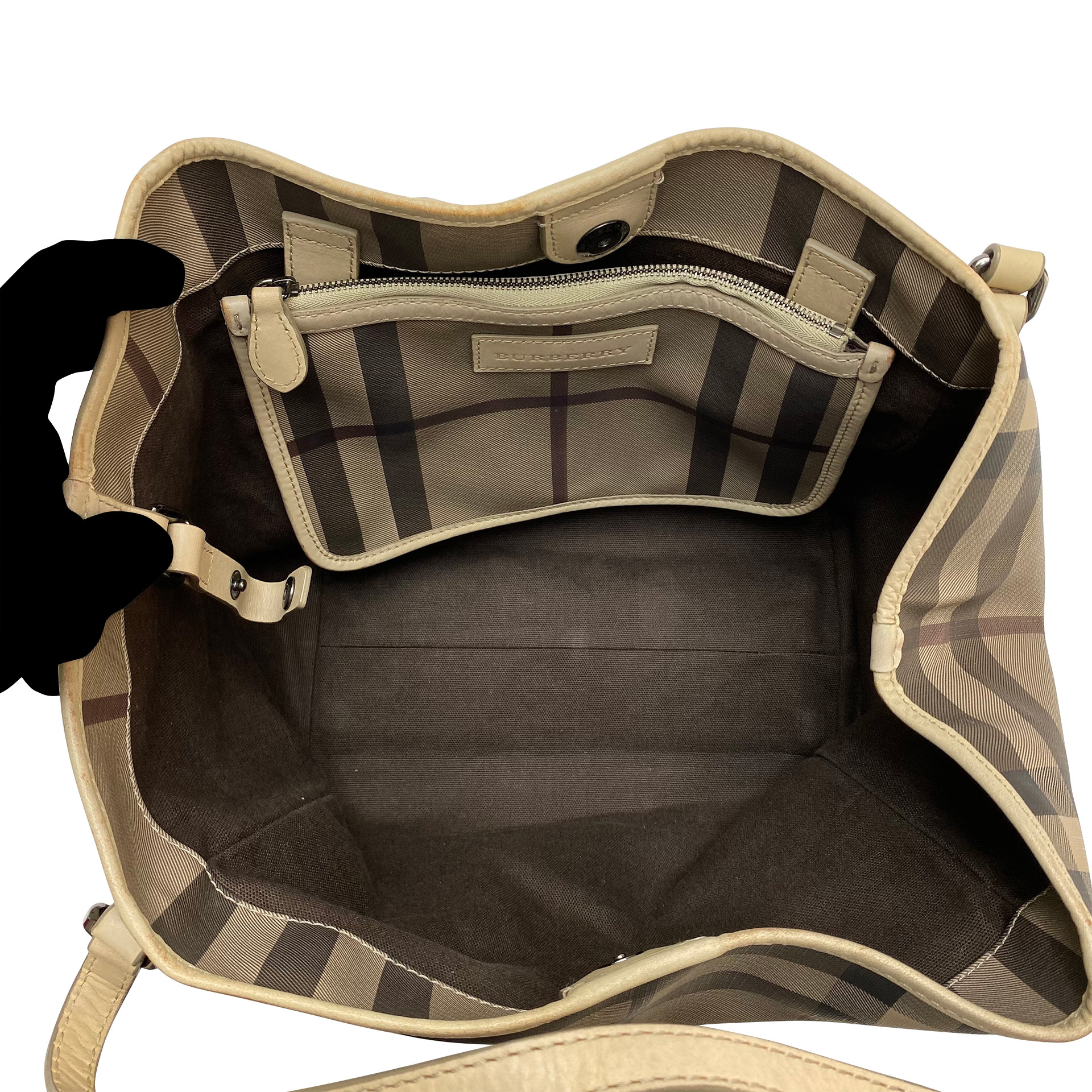 Bolsa Burberry Haymarket Check Small Canterbury Tote
