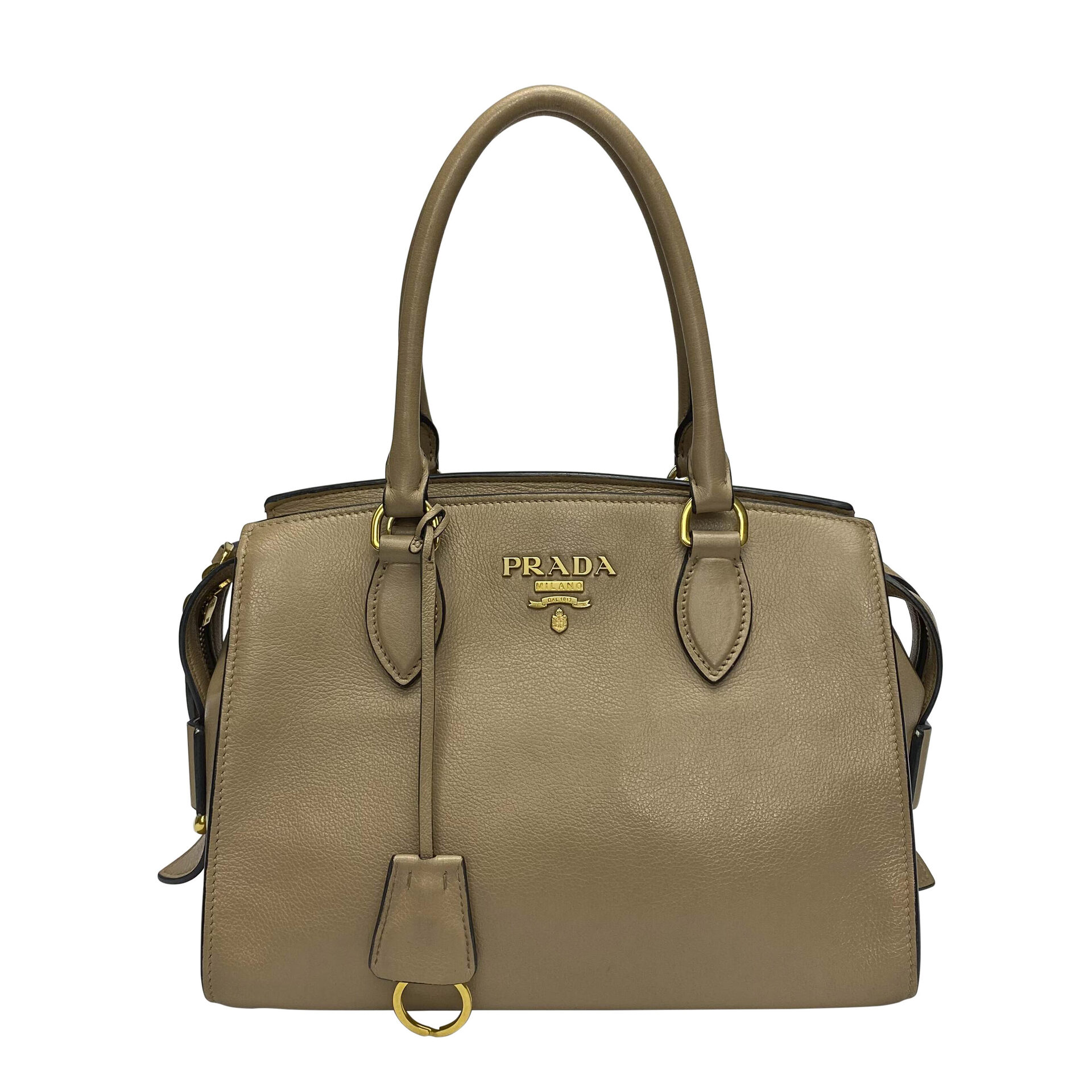 Bolsa Prada Couro Bege