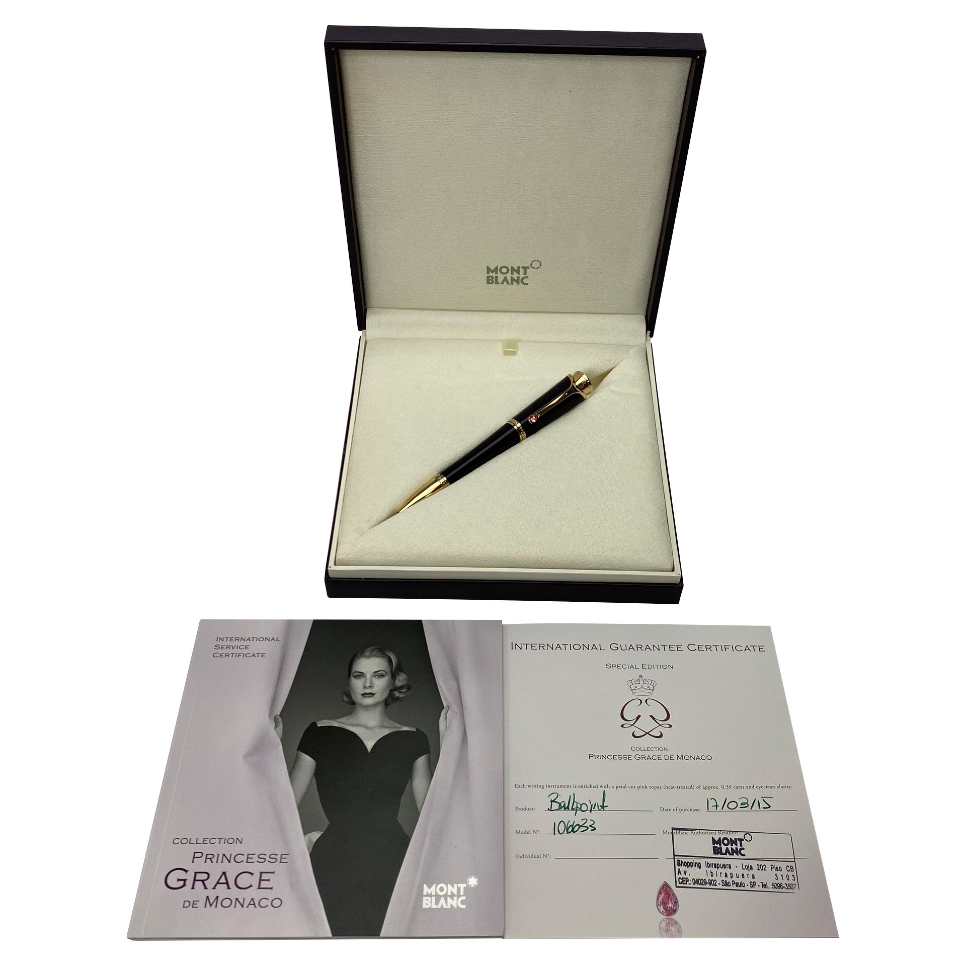 Caneta Montblanc Edição Especial Grace Kelly