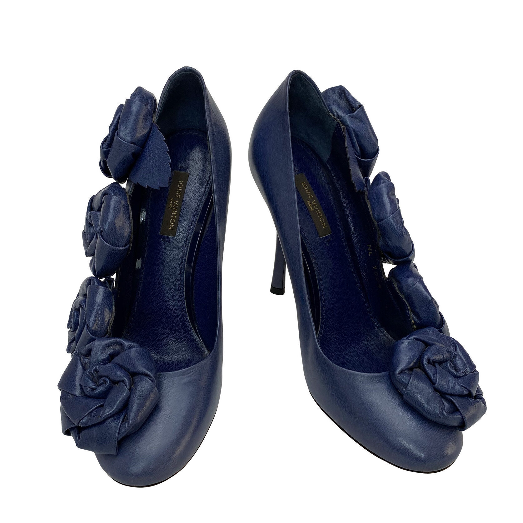 Scarpin Louis Vuitton Couro Marinho