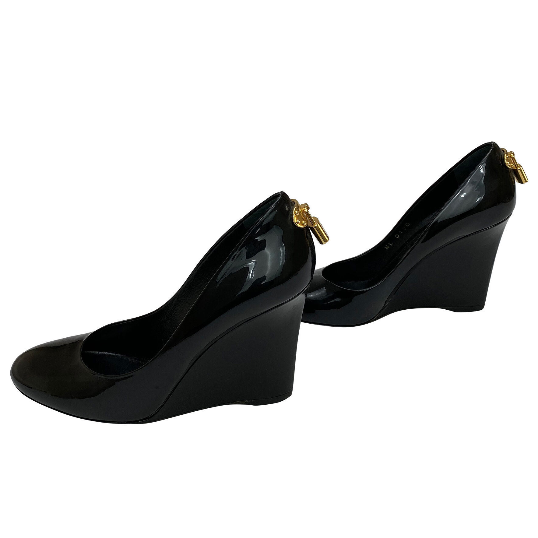 Sapato Louis Vuitton Verniz Preto