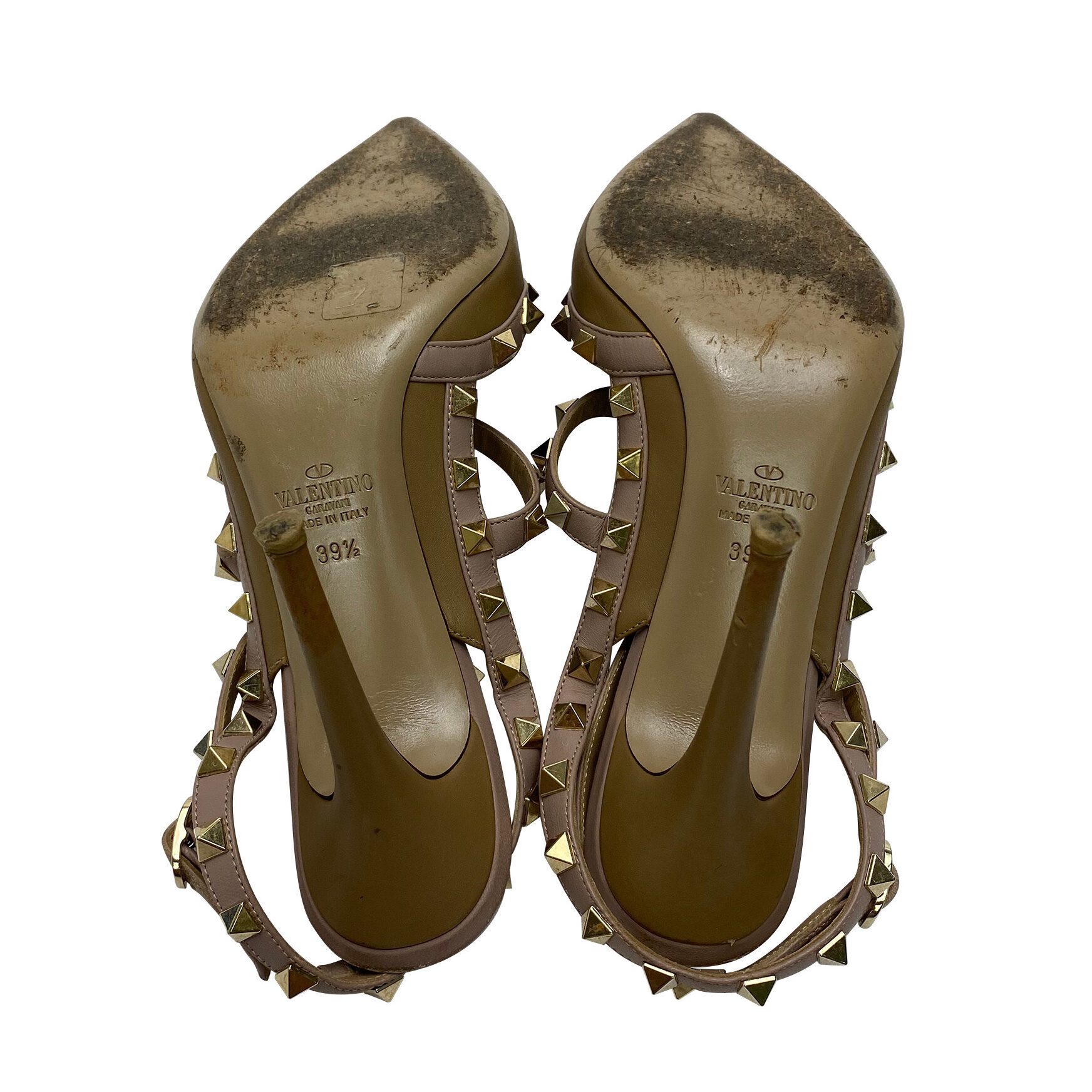 Sapato Valentino Garavani Rockstud Caramelo
