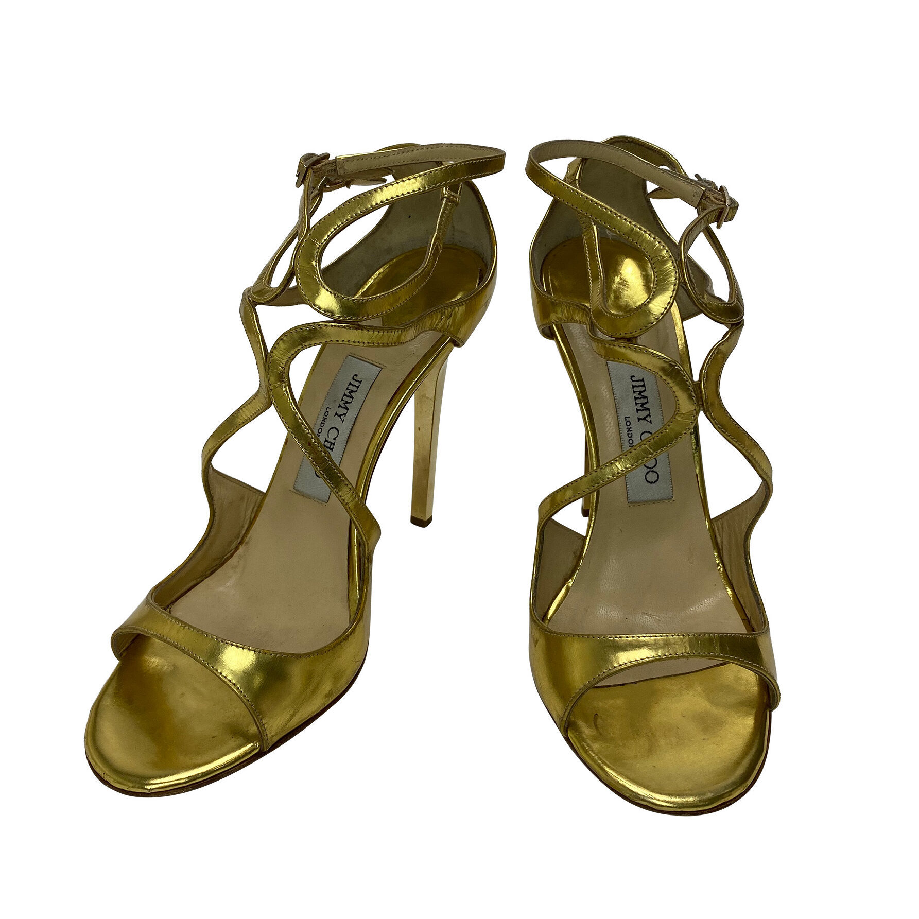 Sandália Jimmy Choo Lang Dourada