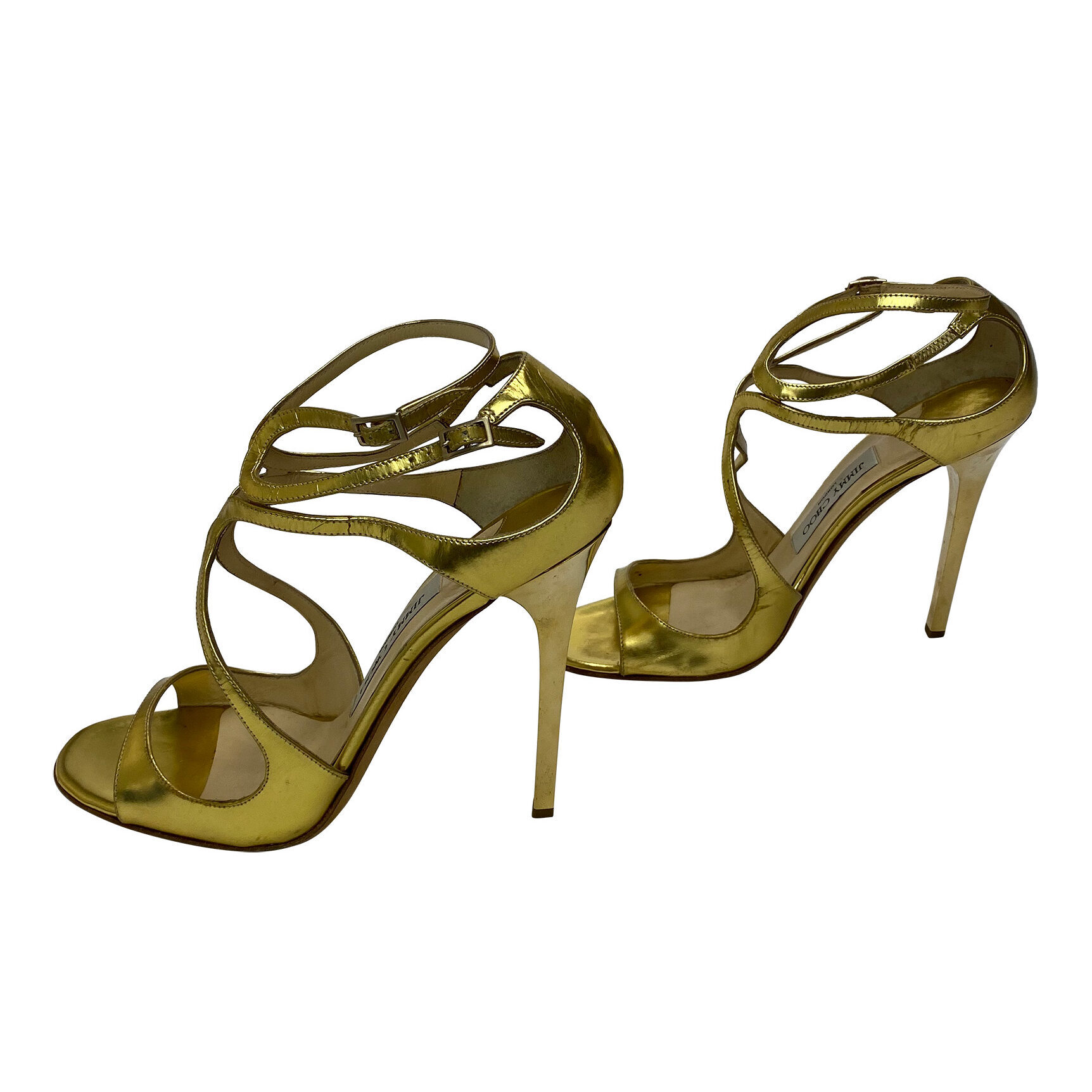 Sandália Jimmy Choo Lang Dourada