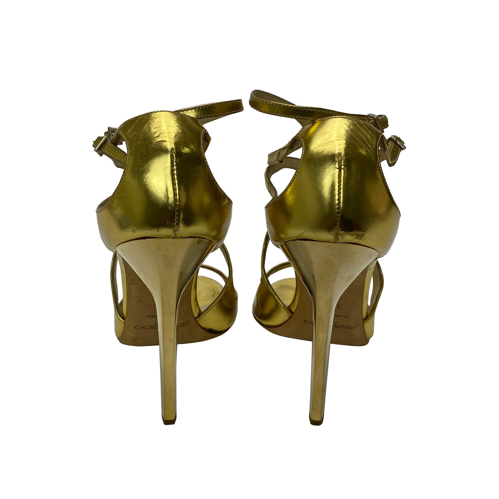 Sandália Jimmy Choo Lang Dourada