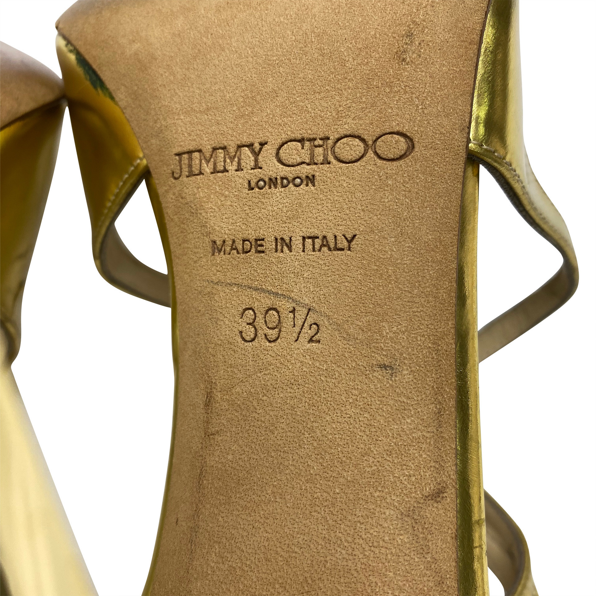 Sandália Jimmy Choo Lang Dourada