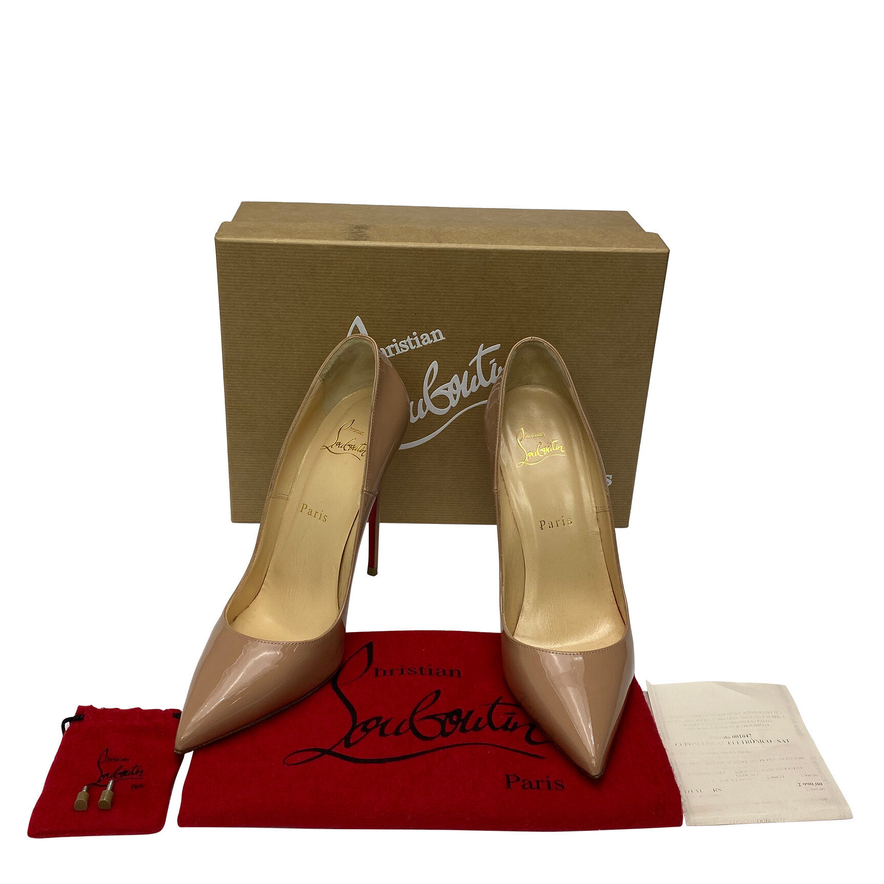 Scarpin Christian Louboutin So Kate 120 Nude
