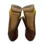 Peep Toe Fendi Couro Amarelo