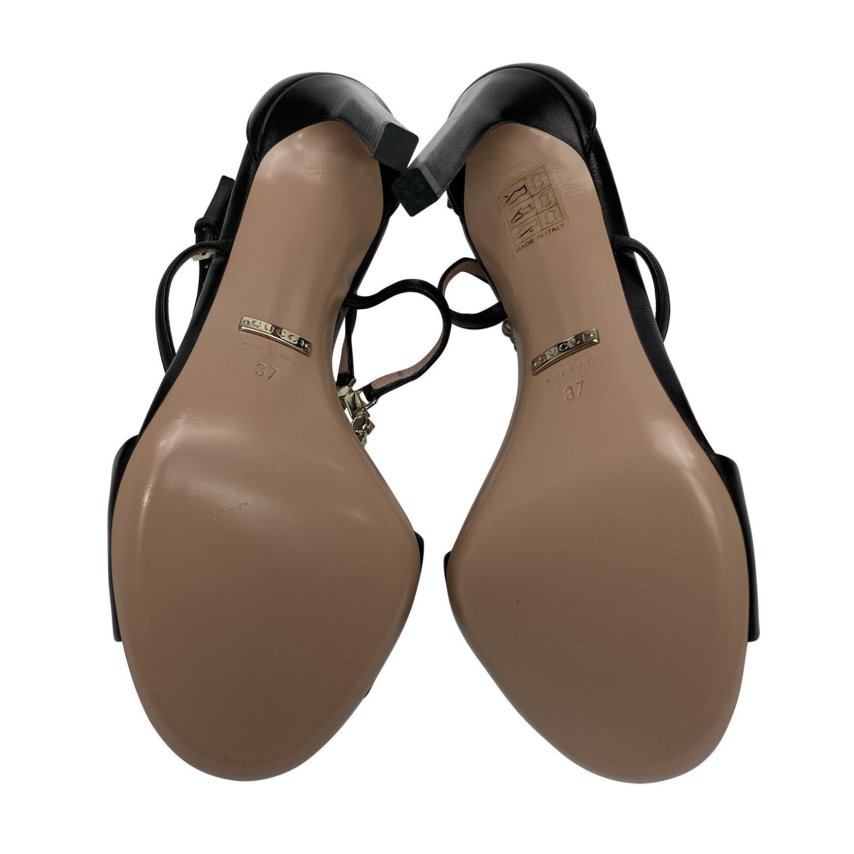 Sandália Gucci Crystal Preta