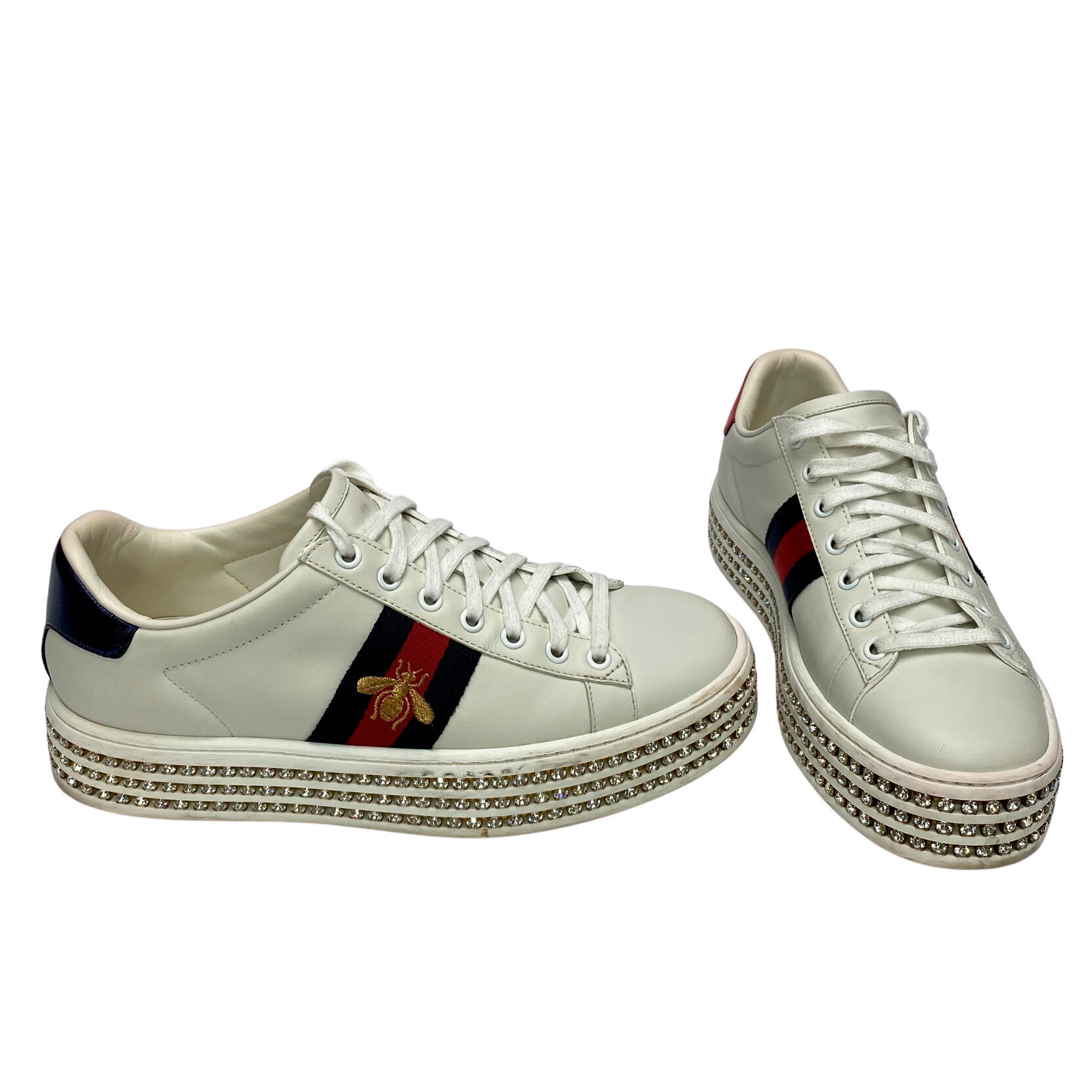 Tênis Gucci Ace com Cristais