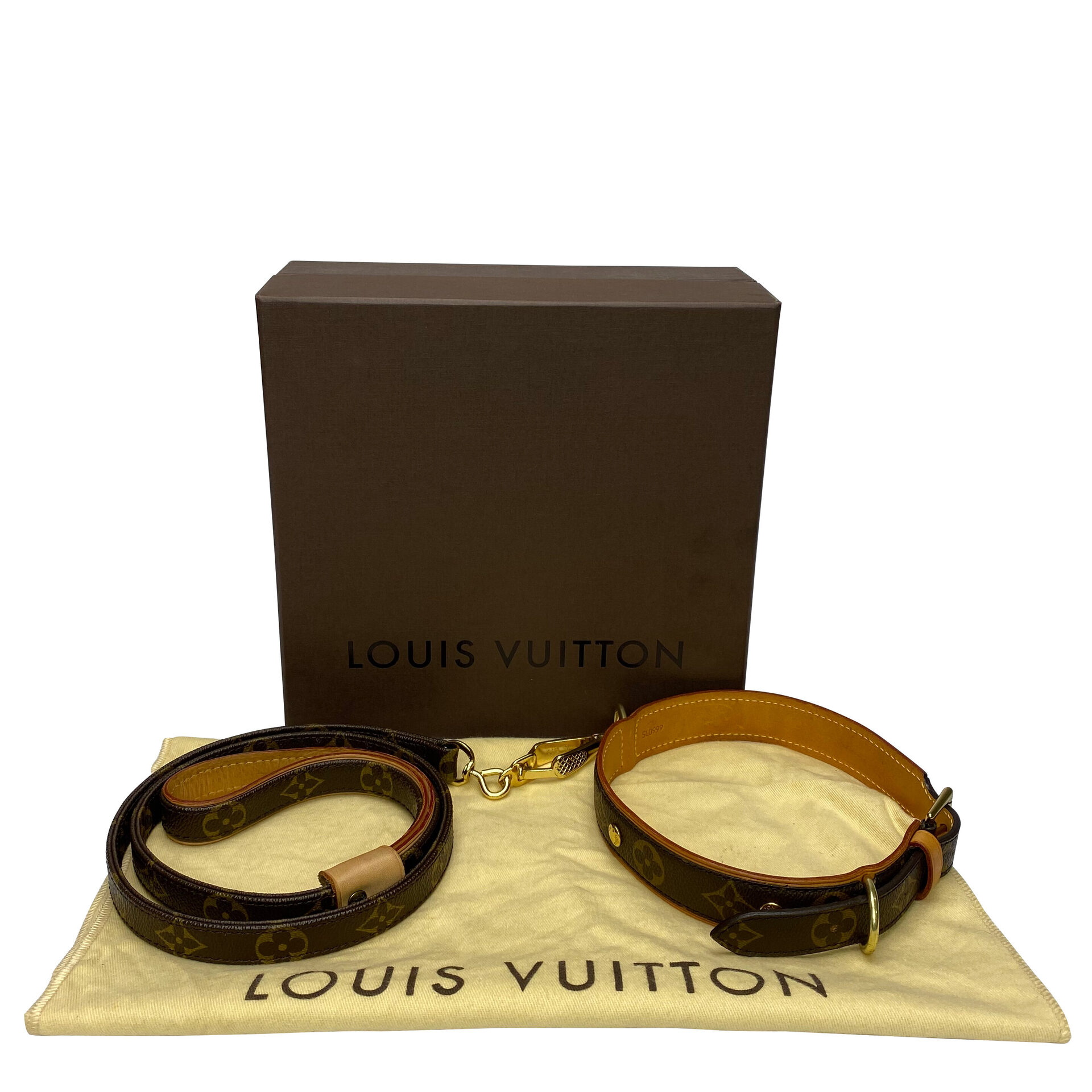 Conjunto Louis Vuitton - Guia + Coleira
