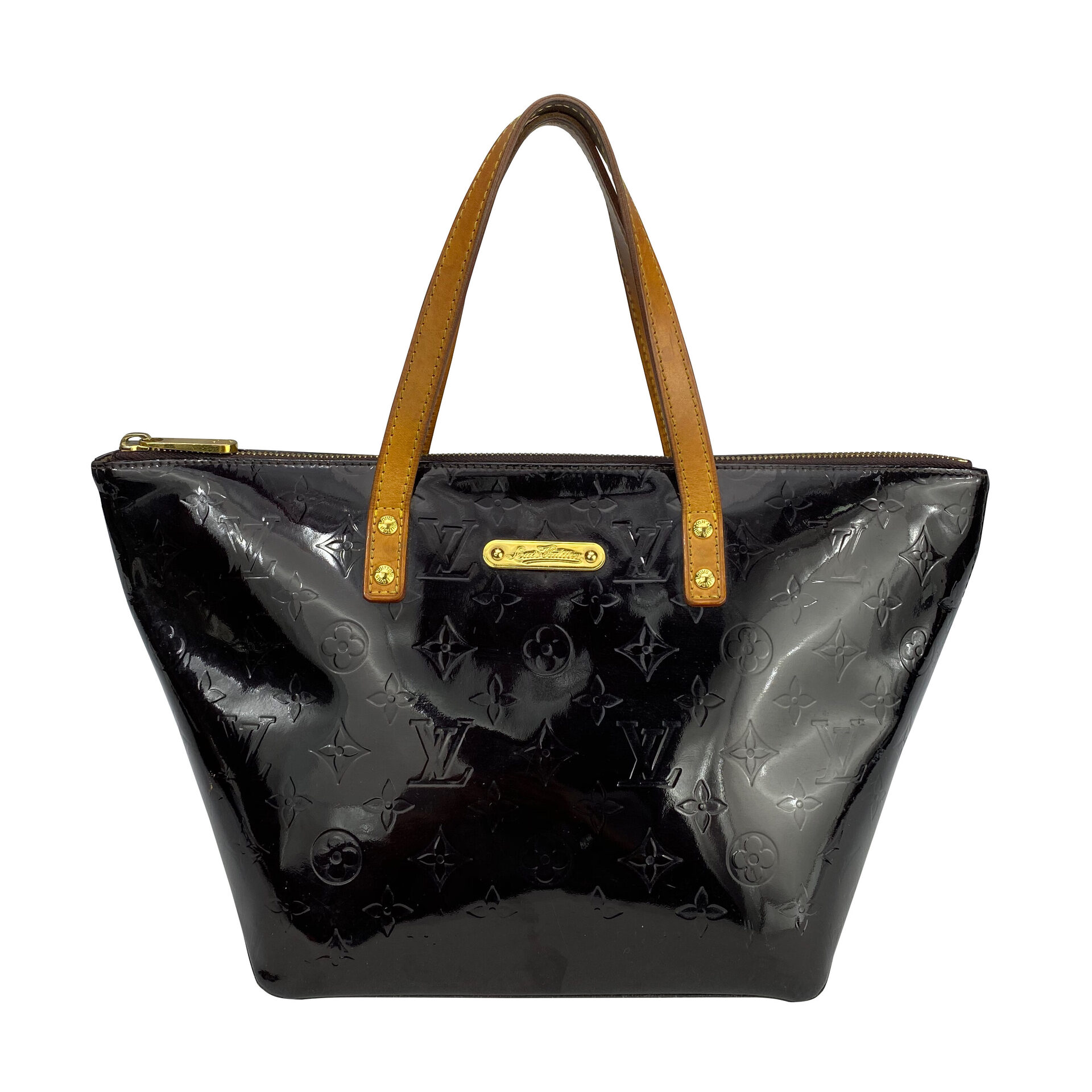 Bolsa Louis Vuitton Bellevue Verniz Vinho