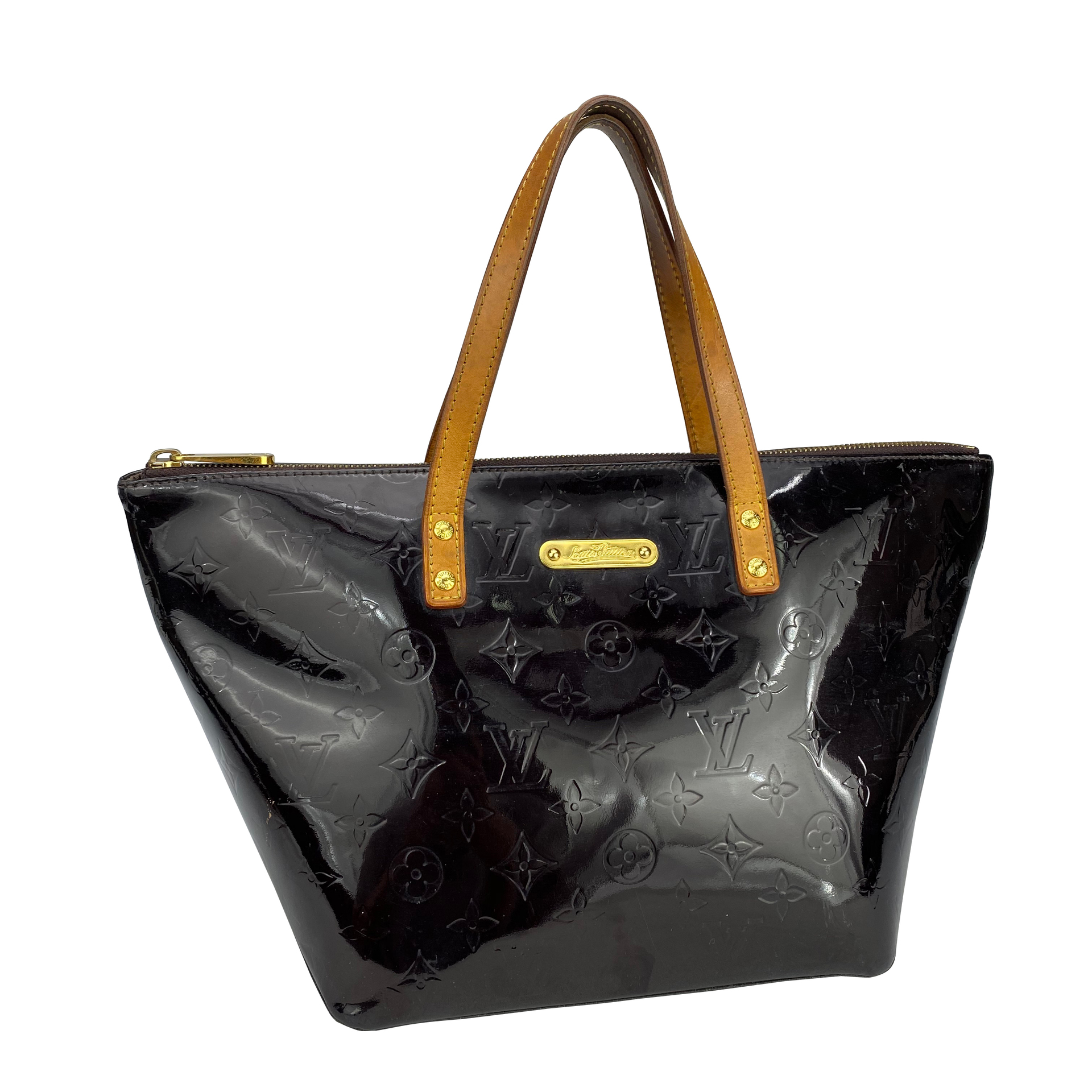 Bolsa Louis Vuitton Bellevue Verniz Vinho