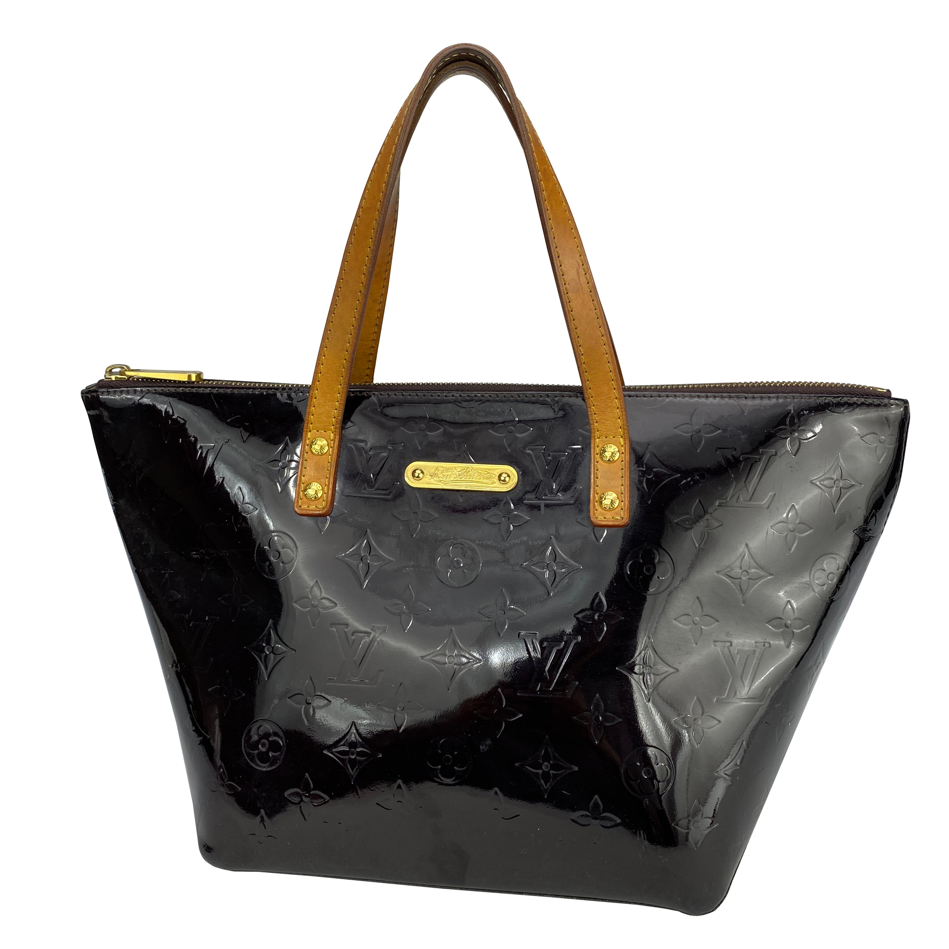 Bolsa Louis Vuitton Bellevue Verniz Vinho