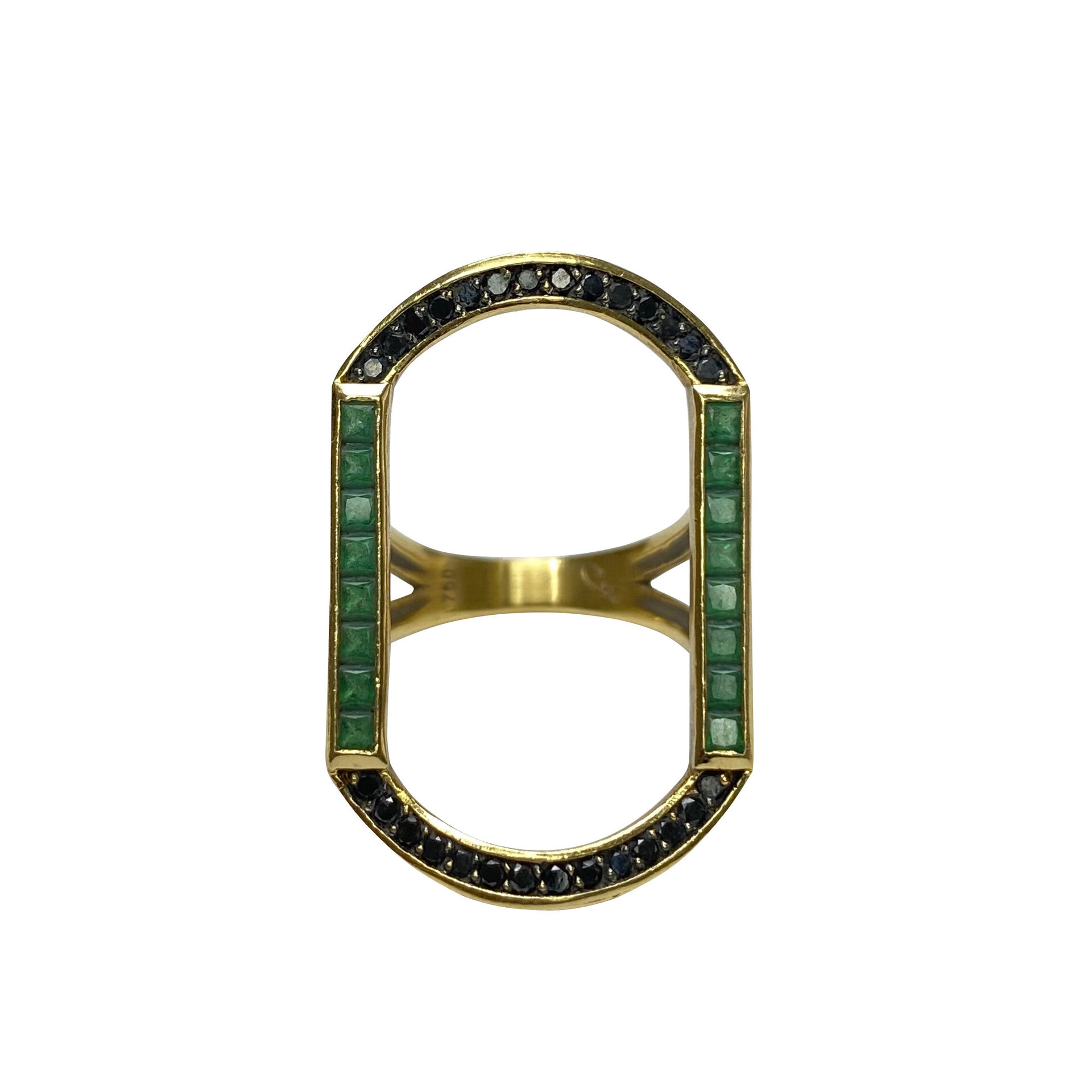 Anel Claudia Jatahy Aquarela Carré